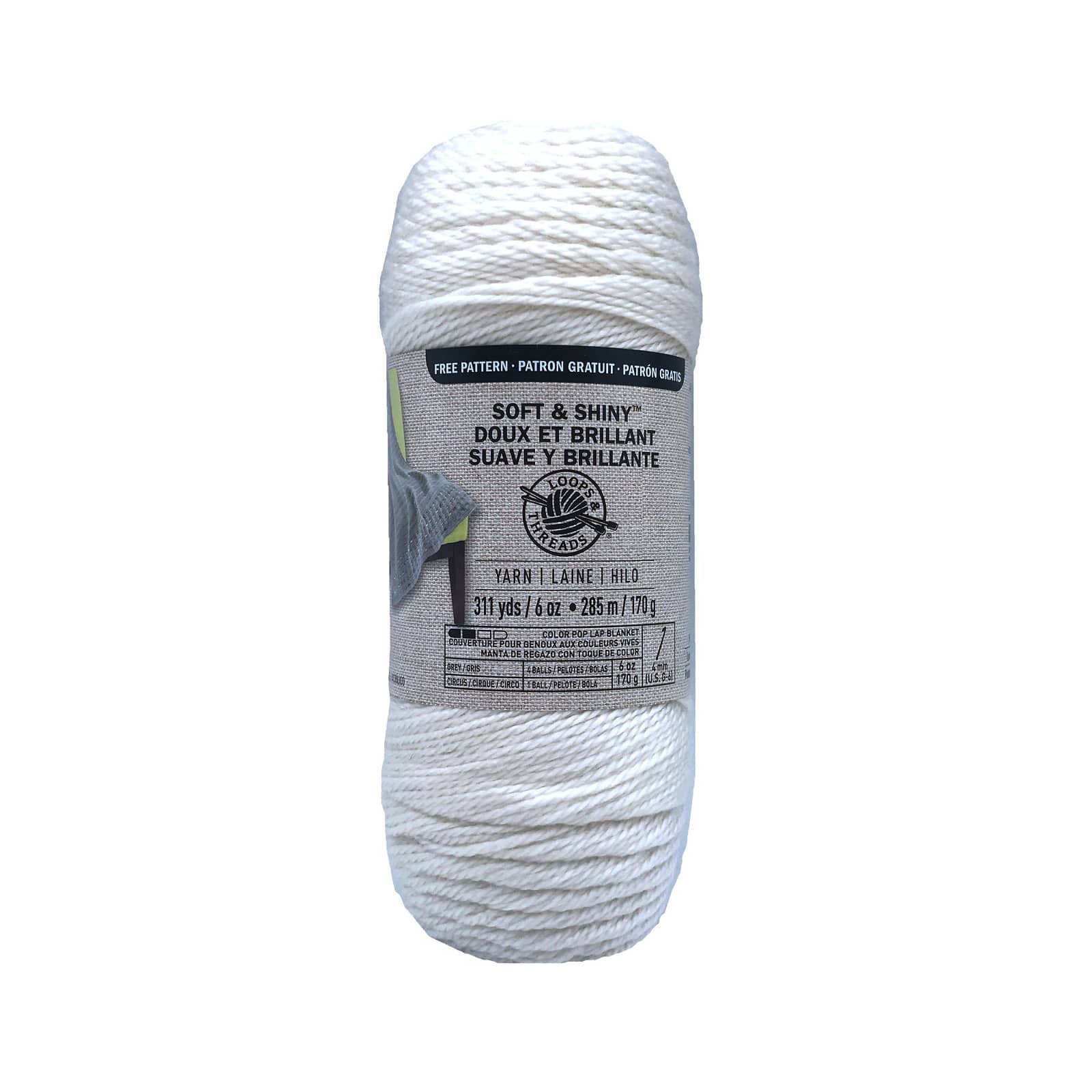Soft & Shiny Solid Yarn by Loops & Threads®