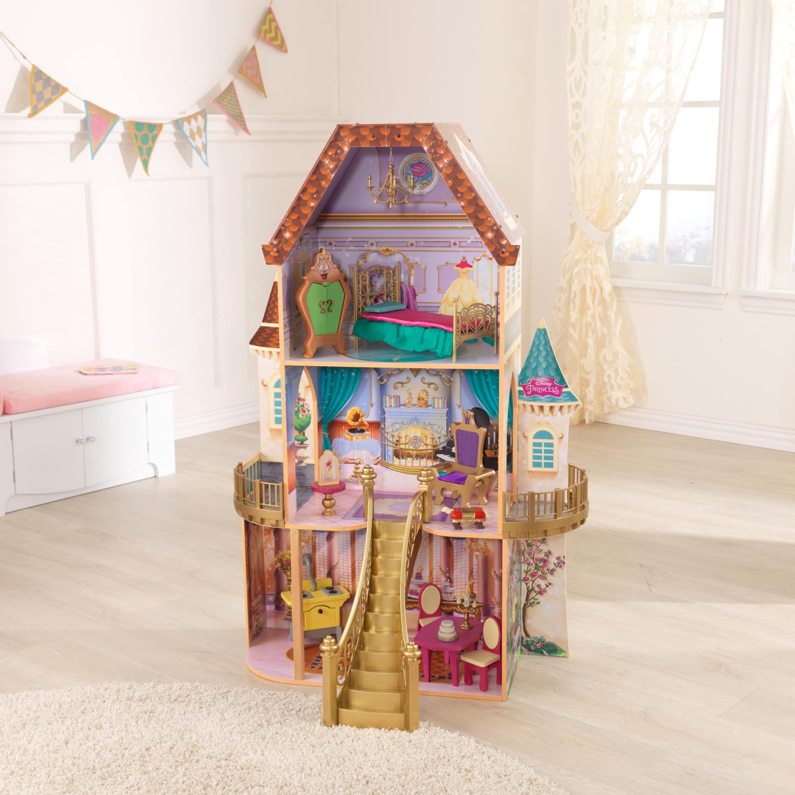 KidKraft Disney&#xAE; Princess Belle Enchanted Dollhouse