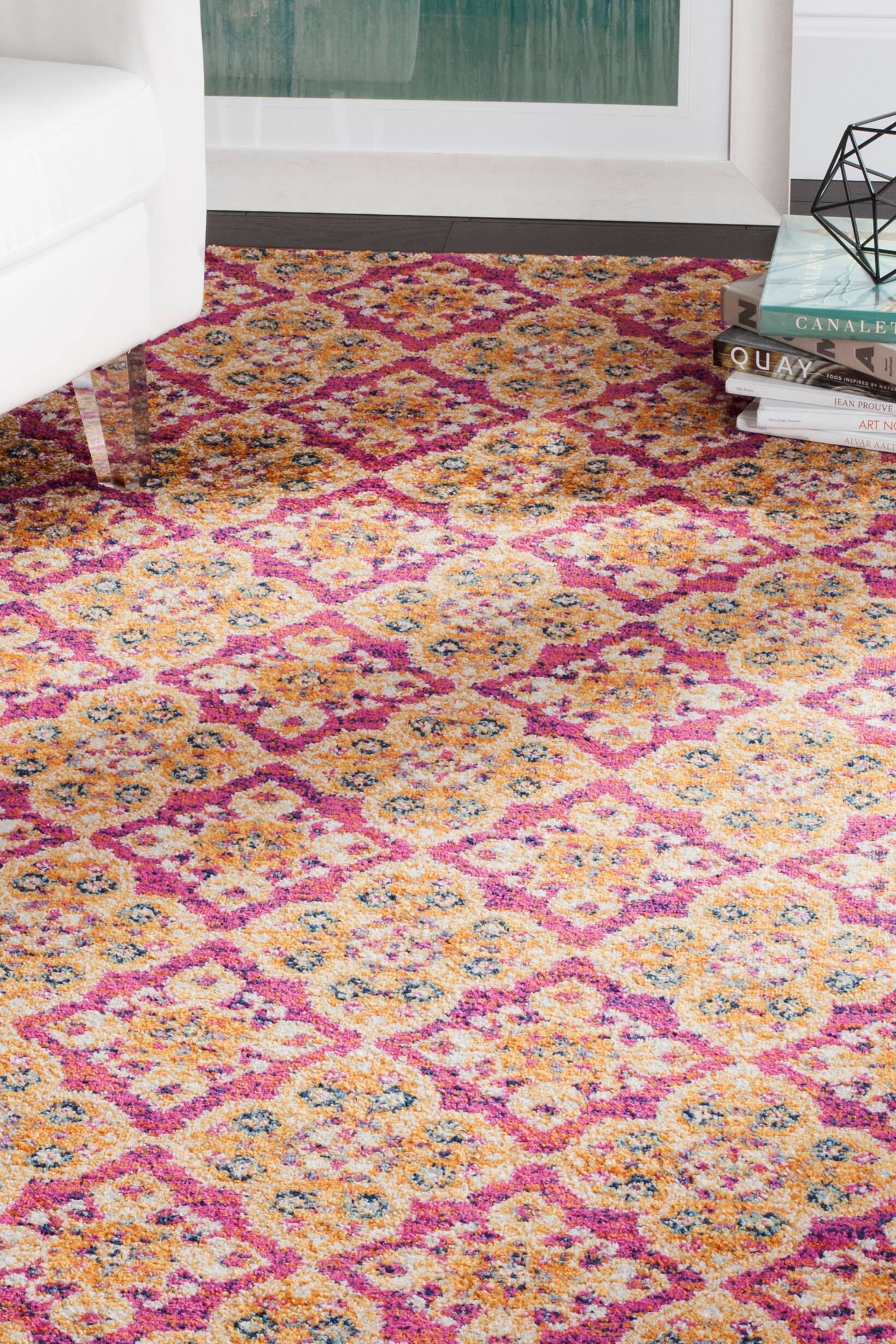 Madison Bohemian Floral 4' X 6' Area Rug