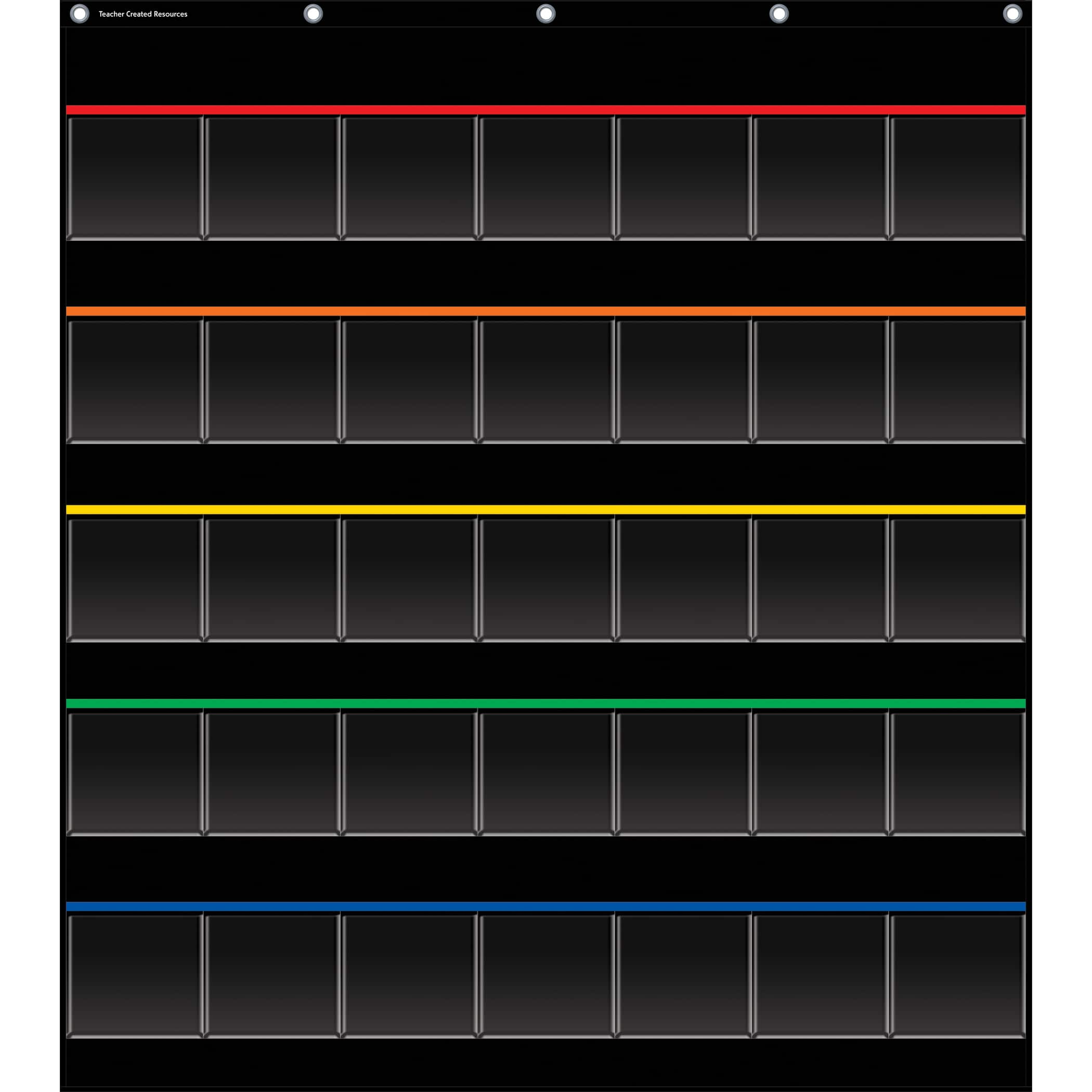 Black Storage Pocket Chart