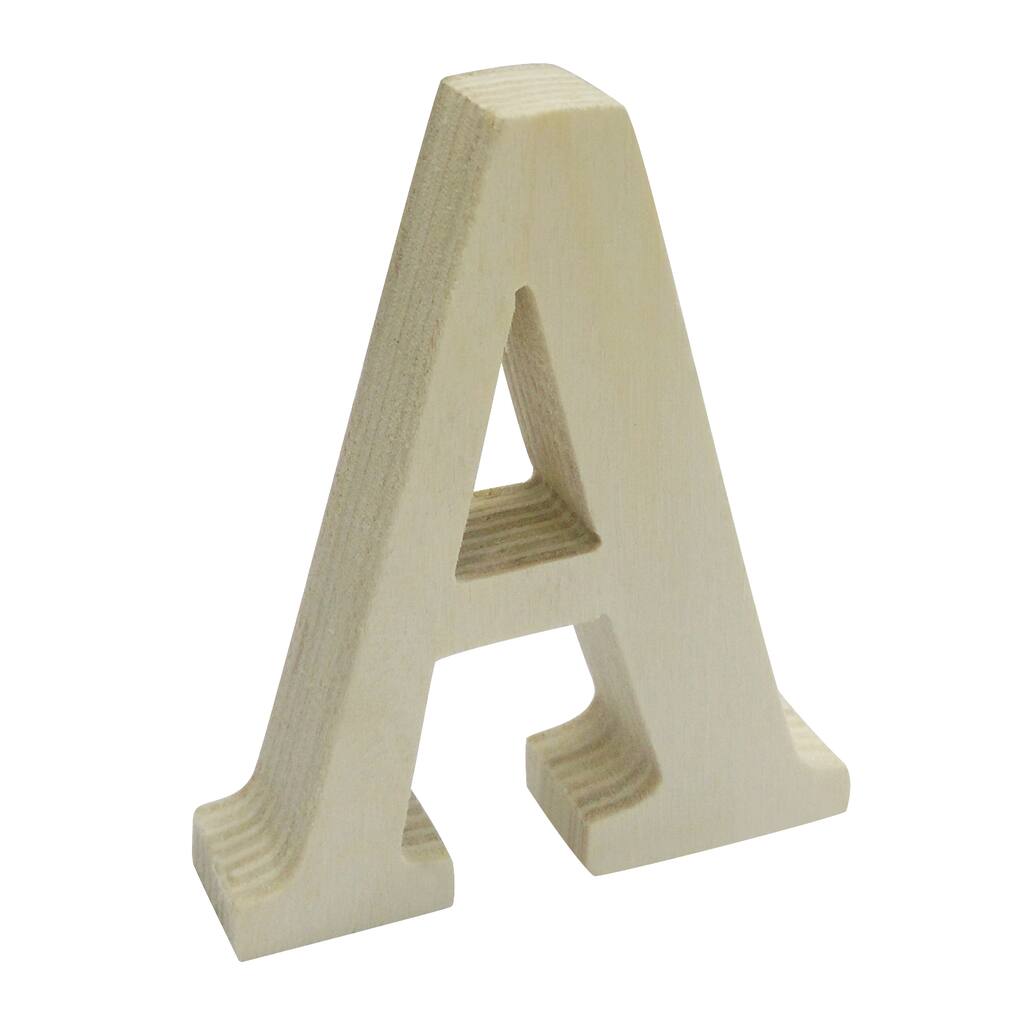 3"" Chunky Wood Letter By ArtMinds®