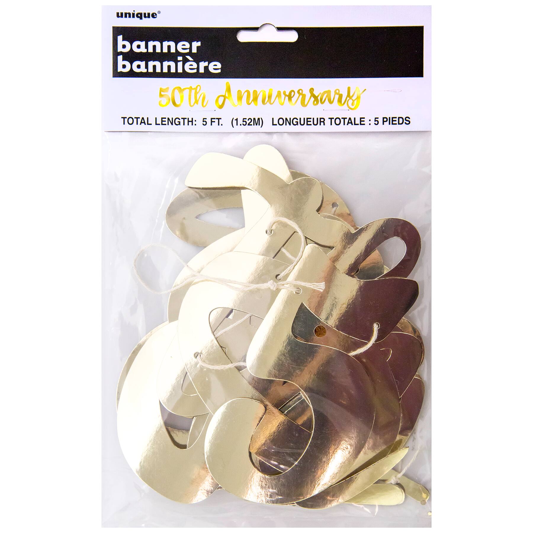 Gold 50th Anniversary Banner 50th Anniversary Party Decorations