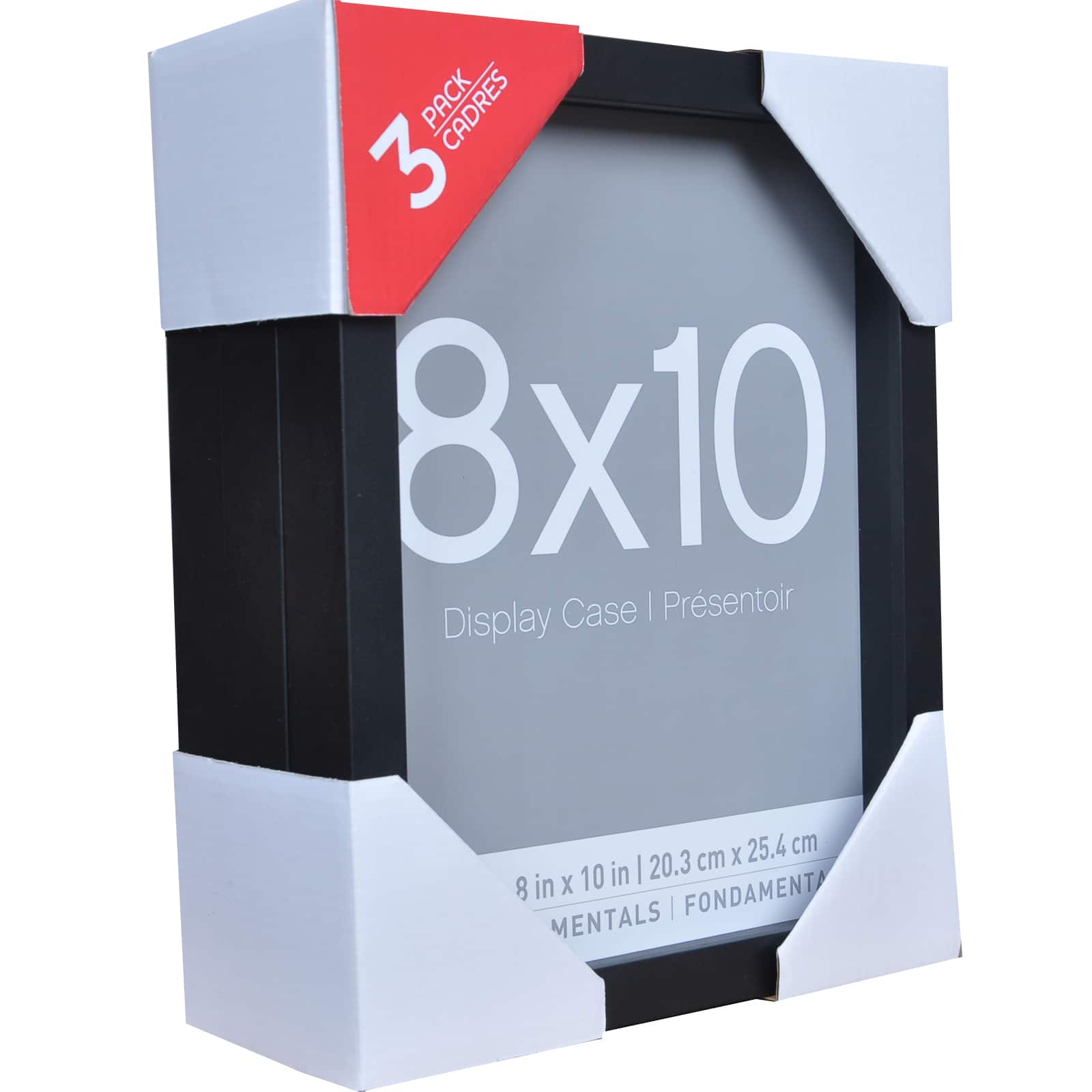 3 Pack Fundamentals 8" x 10" Black Shadow Boxes by Studio Décor®