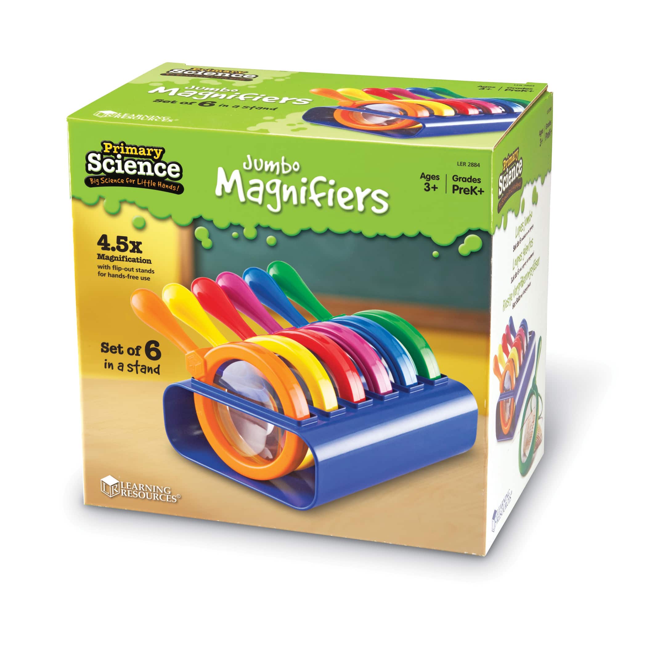Primary Science Jumbo Magnifiers, Set of 6