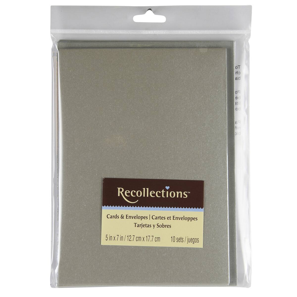 Silver Cards Envelopes By Recollections