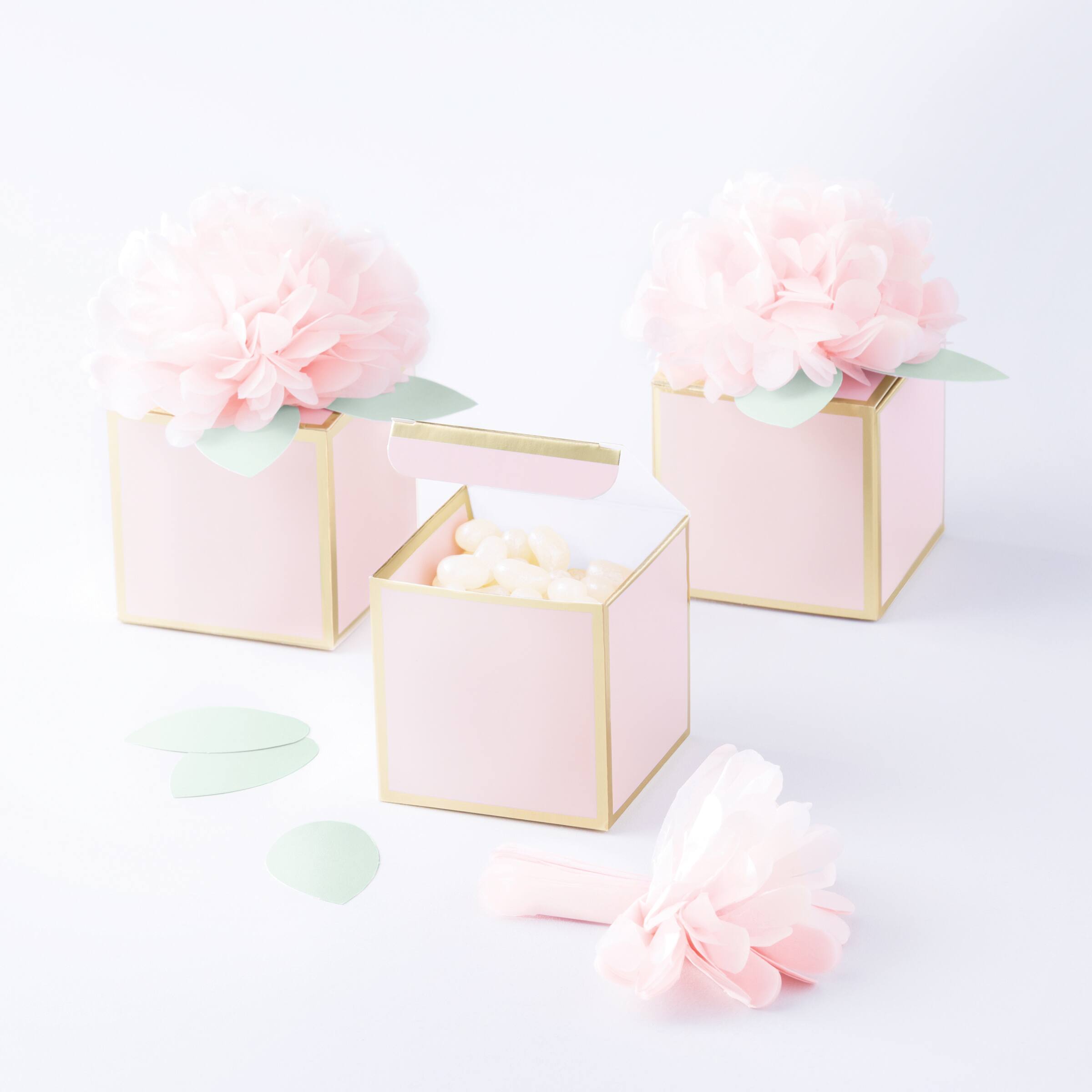 Find The Martha Stewart Mint Blush Favor Boxes At Michaels