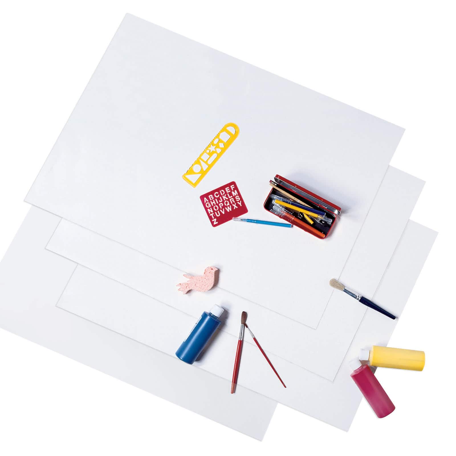 25 Pack: White Heavy Poster Board by Creatology&#x2122;
