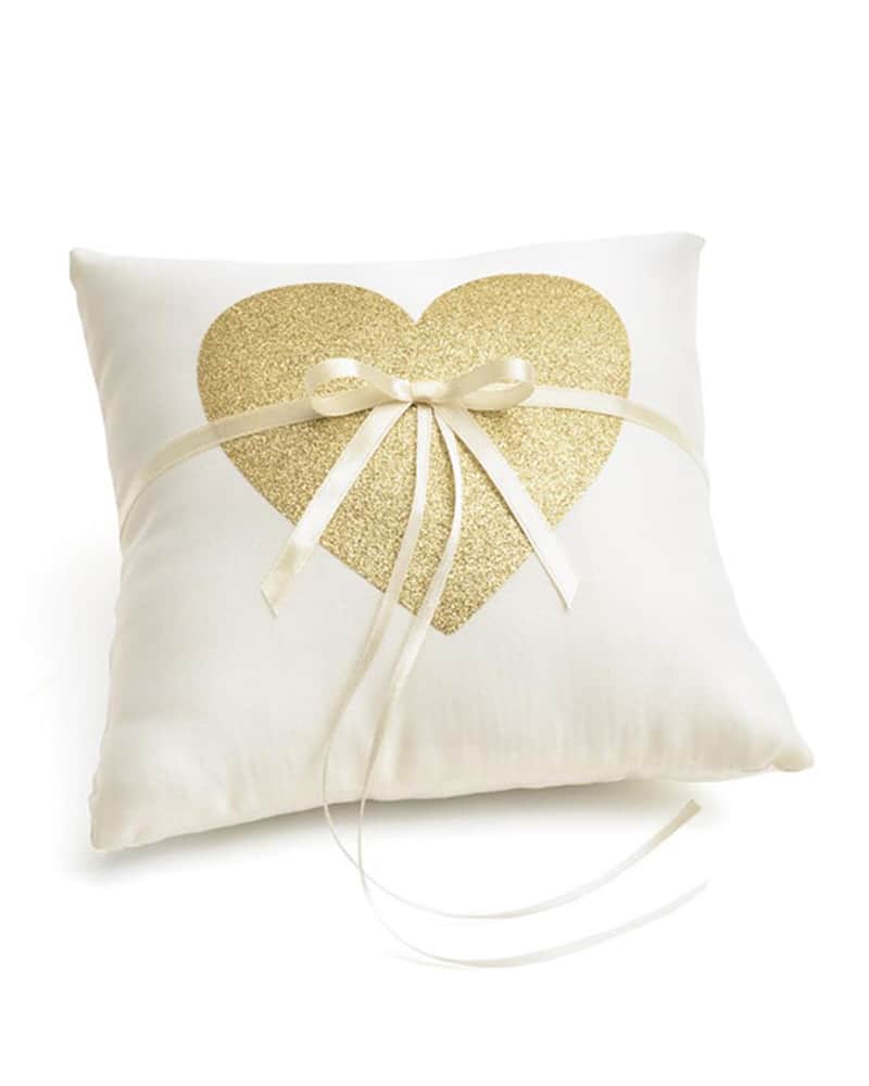 Gartner Studios&#xAE; Glitter Heart Ring Bearer Pillow