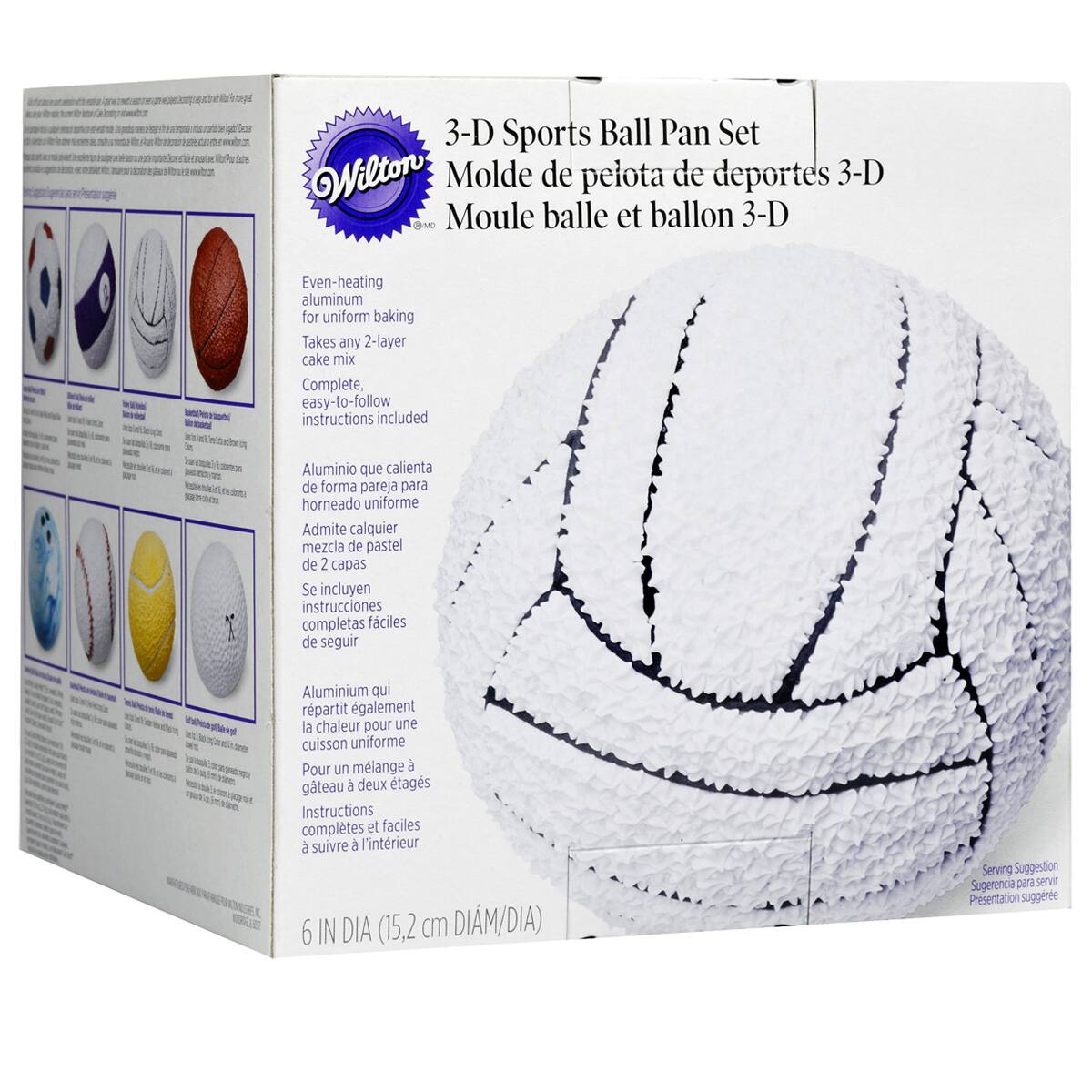 Purchase The Wilton 3 D Sports Ball Pan Set At Michaels