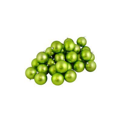 Red/ L.Green Shatterproof Ball Boxed Orn