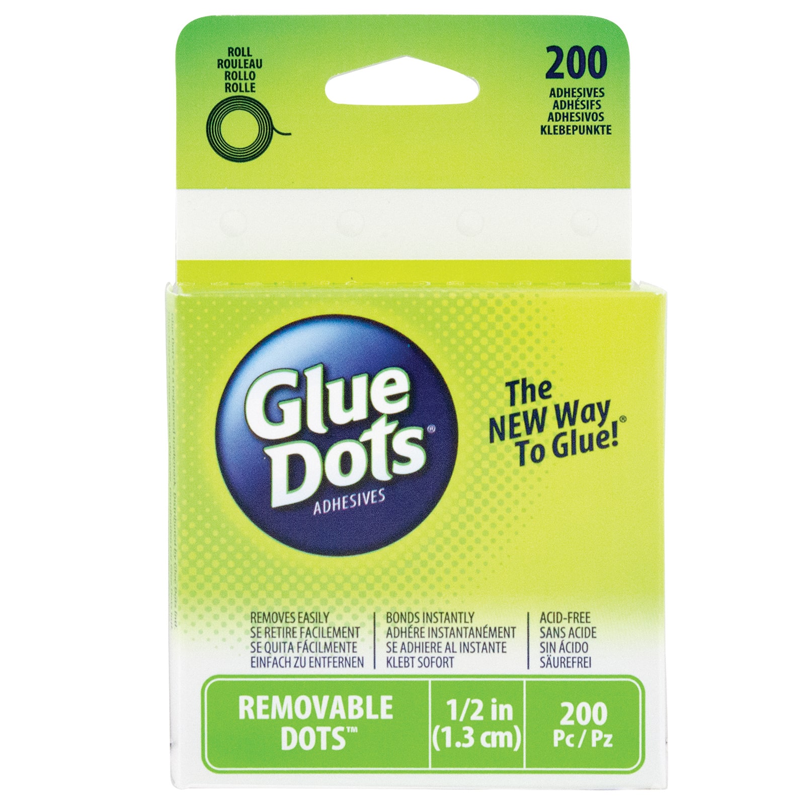 Sticky Dots 3D 1/2 inch Diameter Roll of 200 