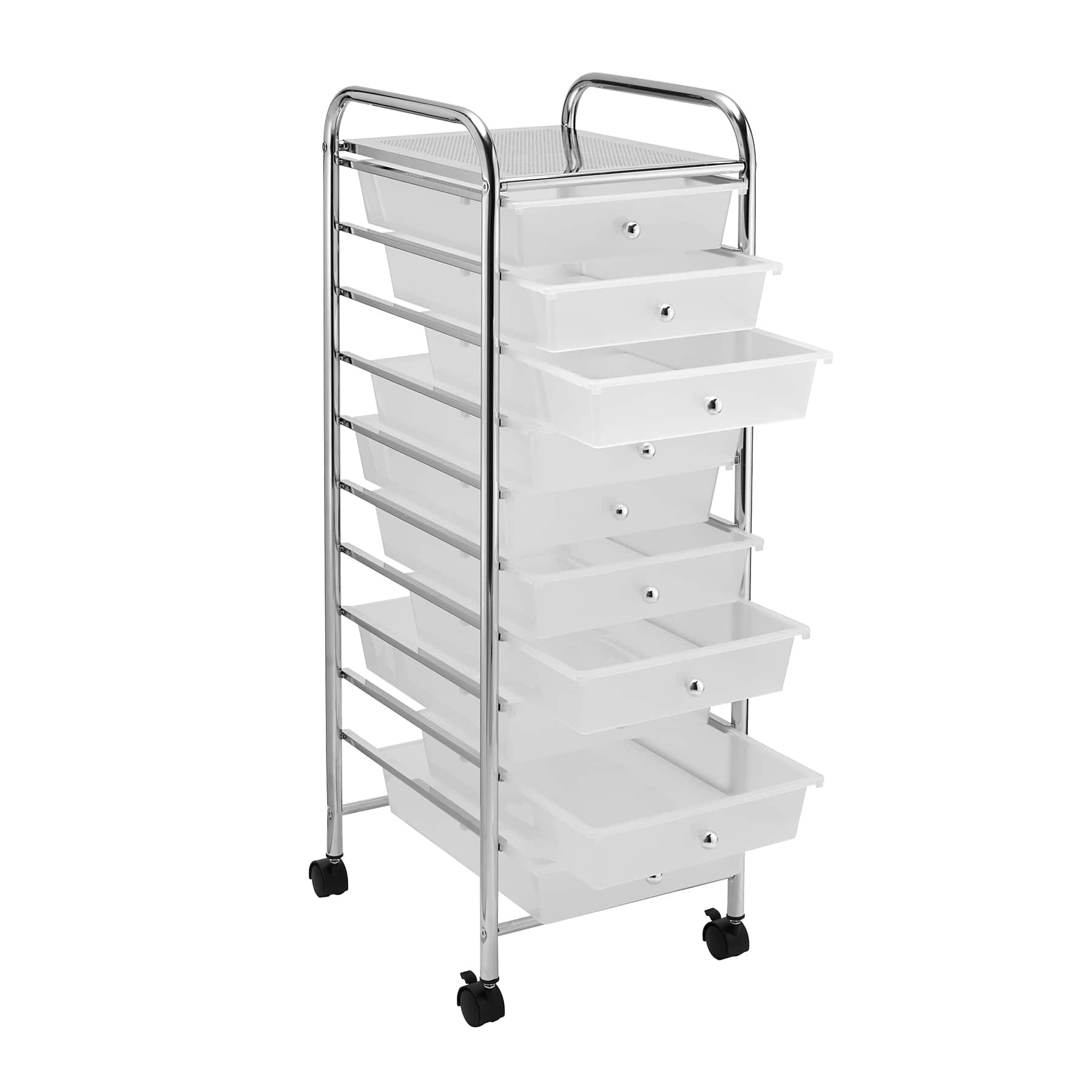 Purchase the Clear 10 Drawer Rolling Organizer by Recollections™ at