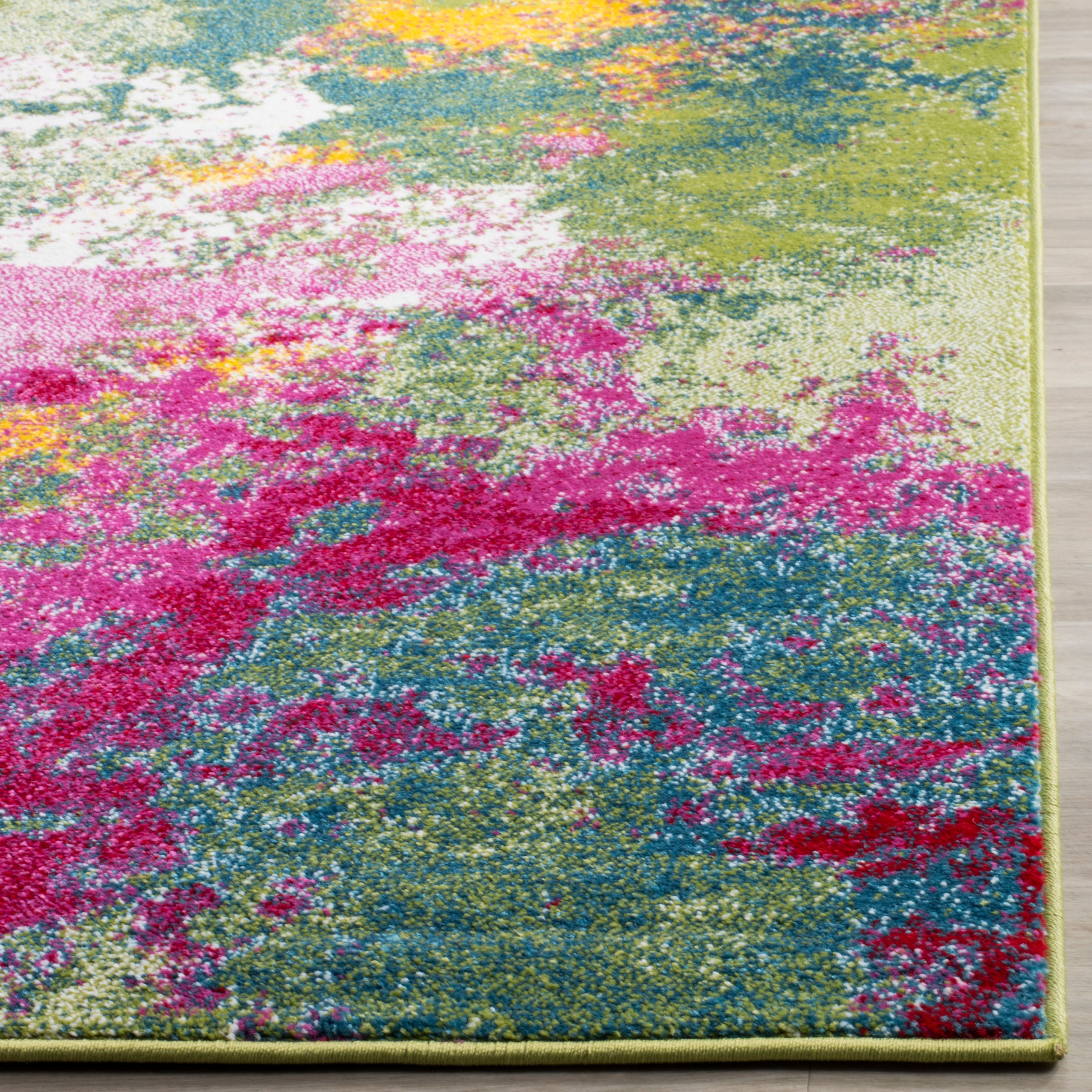 Water Color Modern Splash 2&#x27;-2&#x22; X 4&#x27; Area Rug