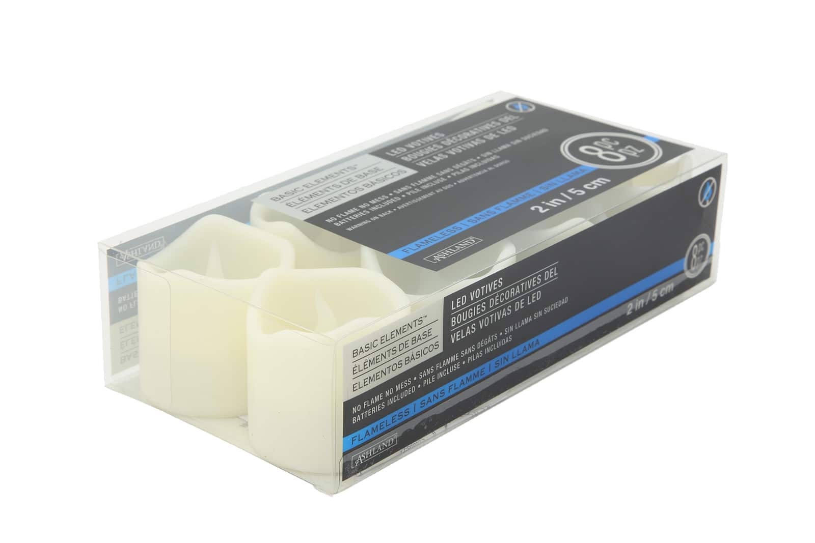 8 Packs: 8 ct. (64 total) Basic Elements™ Ivory LED Votives by Ashland®
