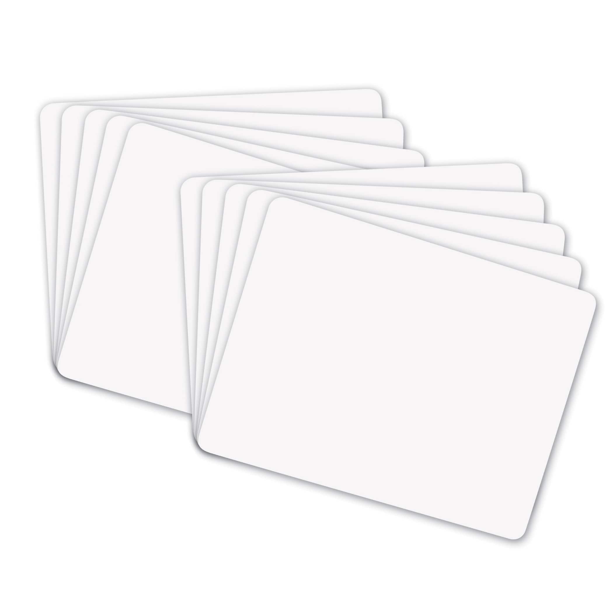 Pacon® 9" x 12" Ivory White Unruled Student Dry-Erase Board, 10 Pack