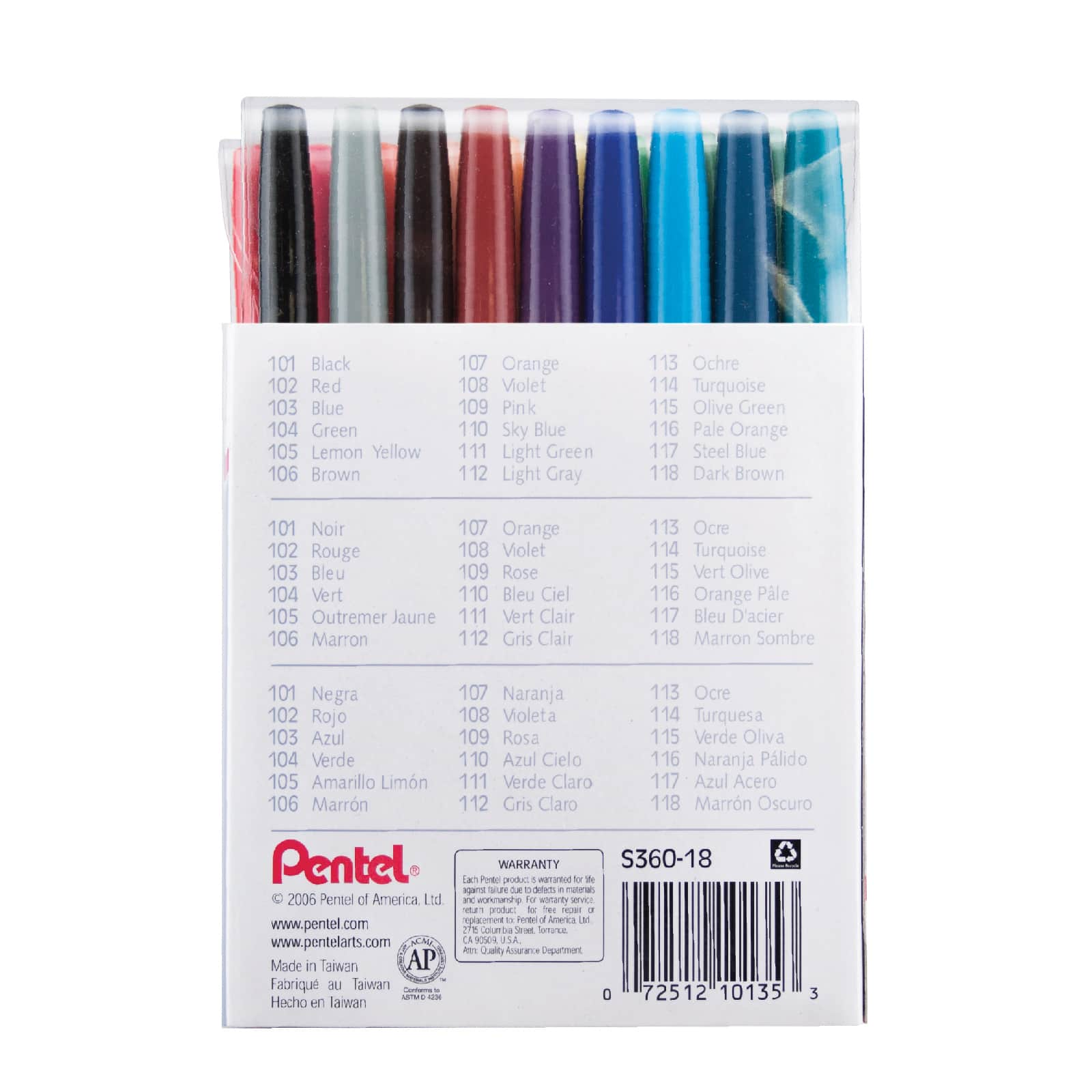 Pentel Arts&#xAE; Color Pen&#x2122; Set