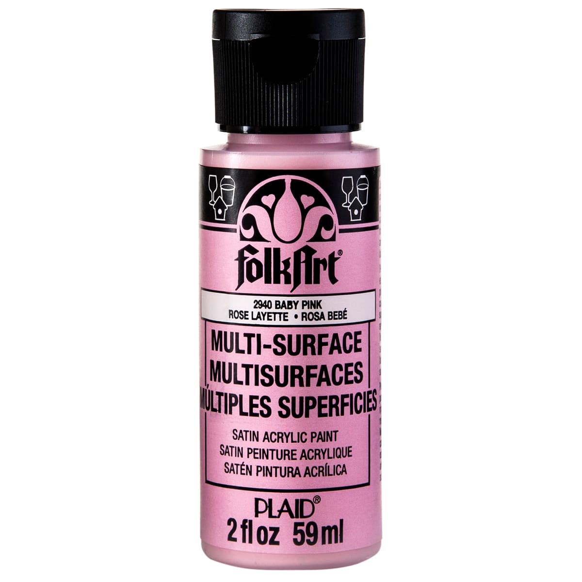 12 Pack: FolkArt® Multi-Surface Satin Acrylic Paint, 2oz.