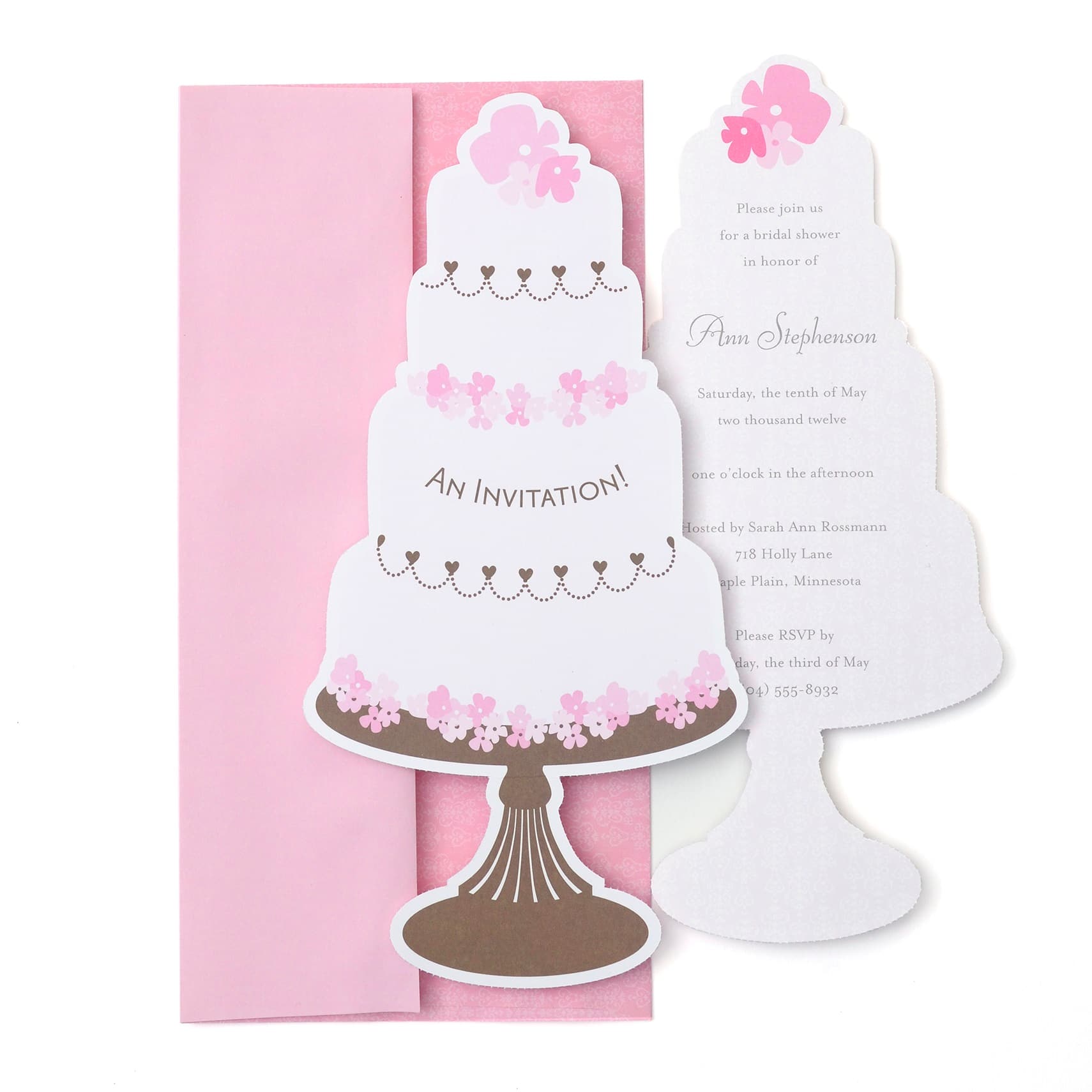 mara mi wedding cake printable invitations
