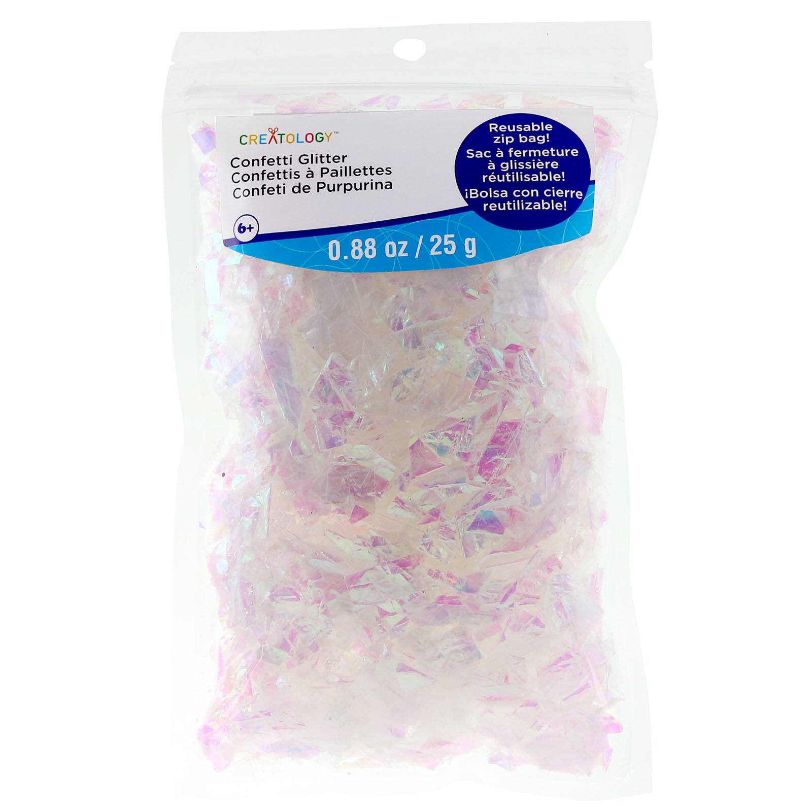 White & Crystal Confetti Glitter By Creatology™
