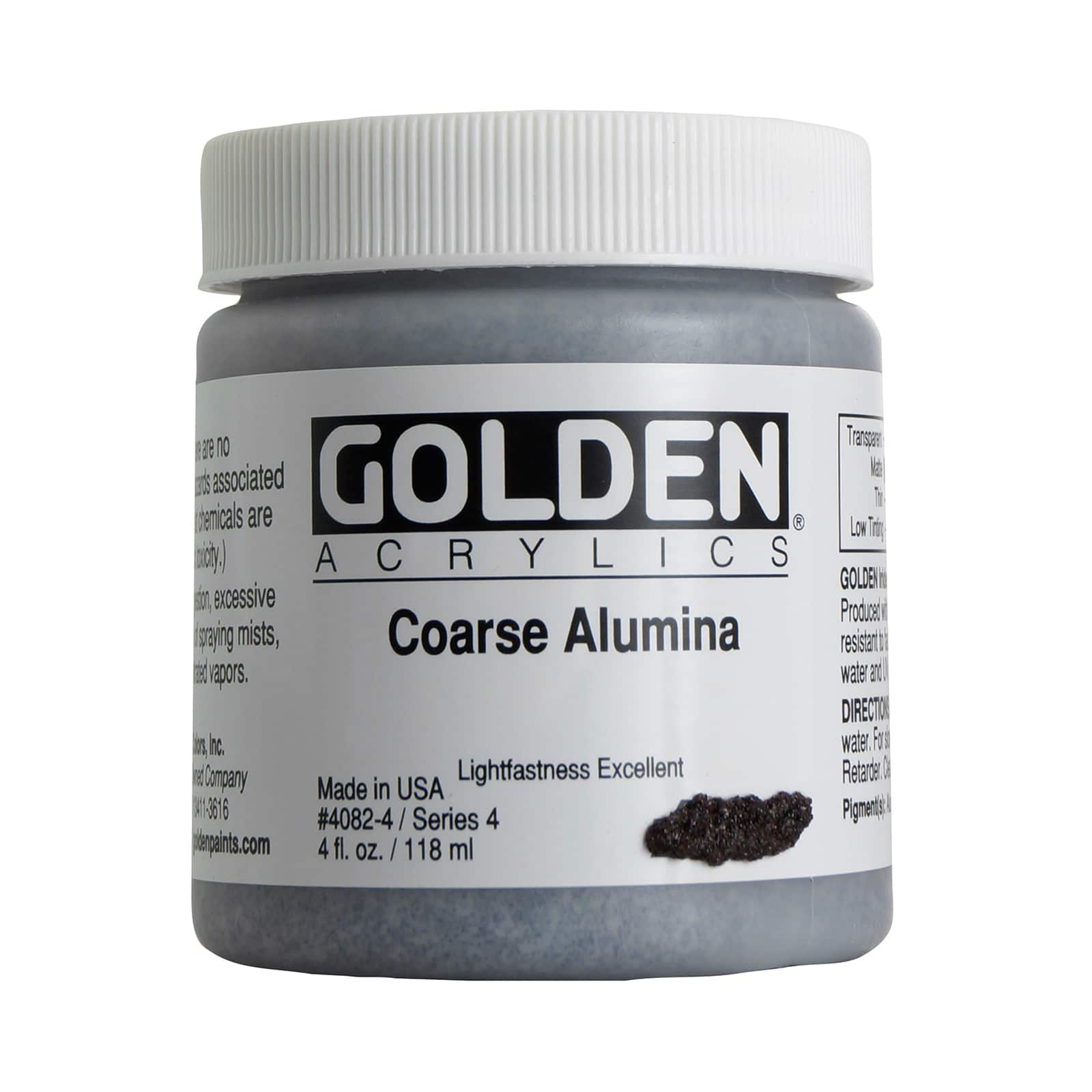 Golden Heavy Body Iridescent Acrylics 4 oz Paint in Coarse Alumina