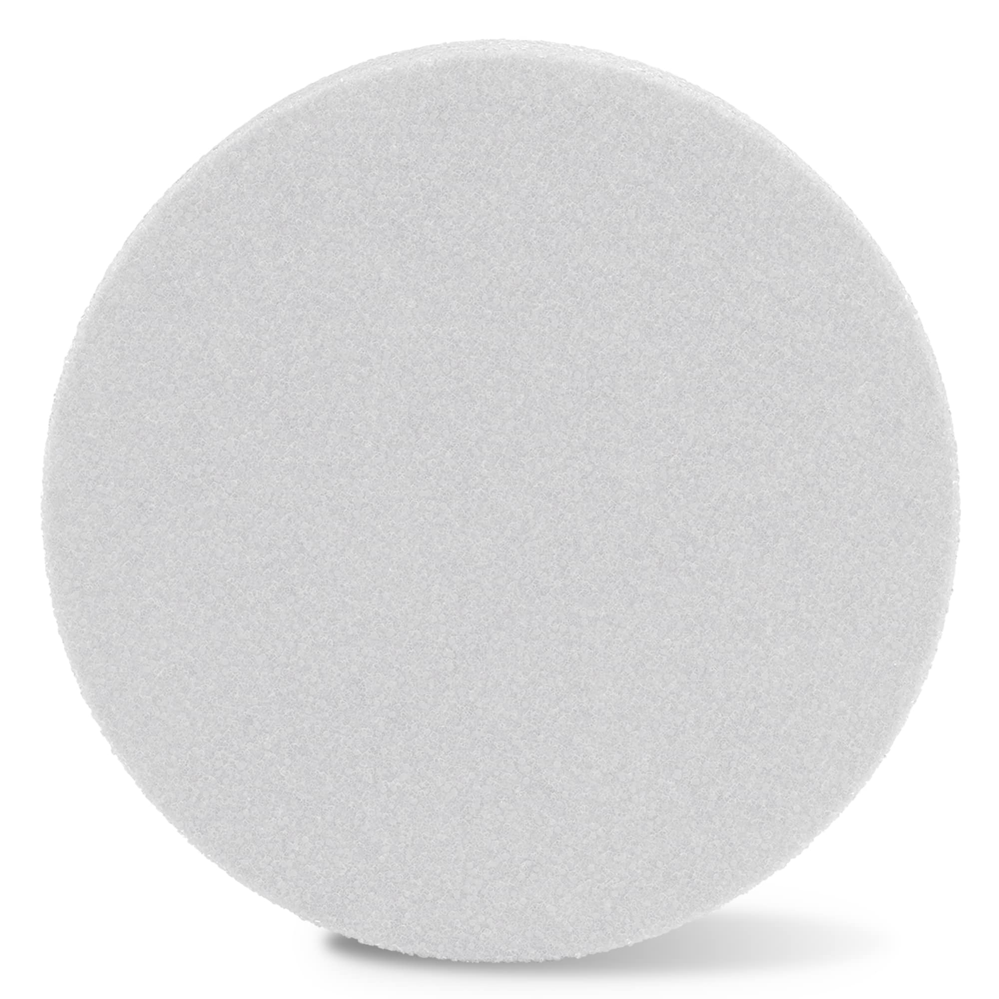 12 Pack: FloraCraft® CraftFōM Round Cake Form White, 4" x 8"