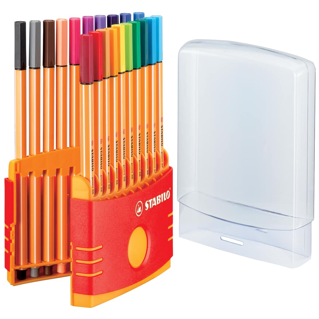 Stabilo Assorted Point 88 Fineliner Pens ColorParade Pack of 20