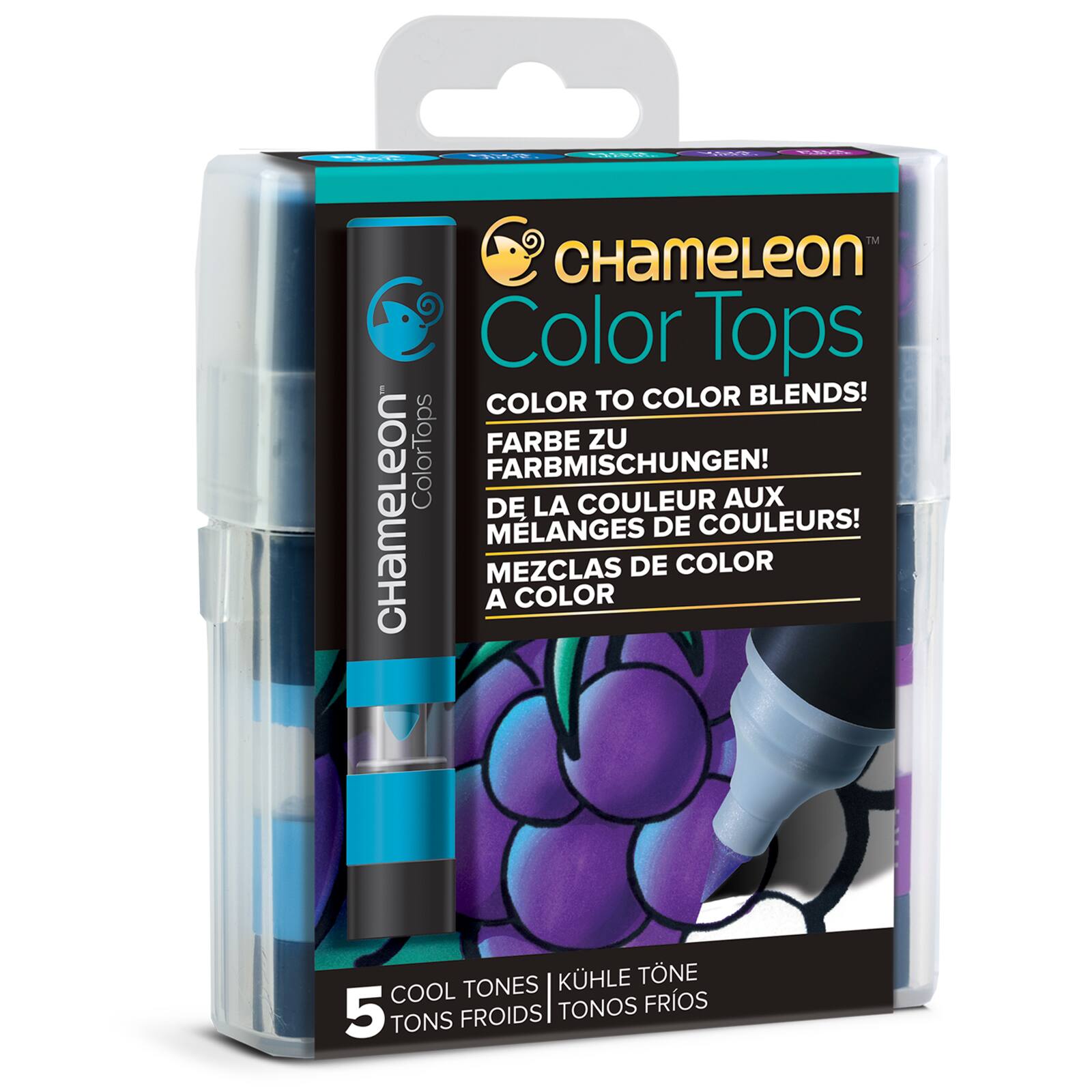 Download Buy the Chameleon™ Color Tops Markers, Cool Tones at Michaels