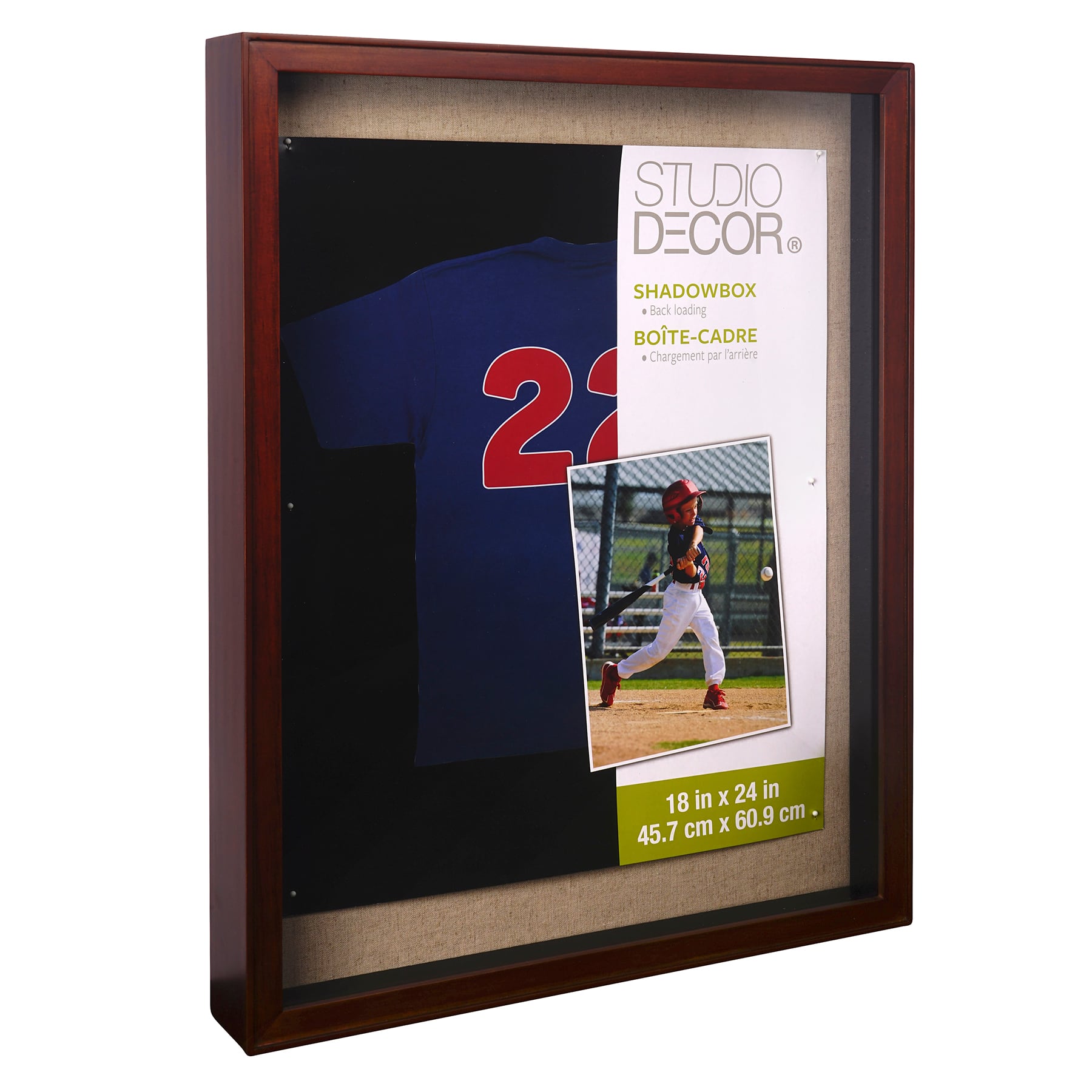 18" x 24" Walnut Shadow Box by Studio Décor®