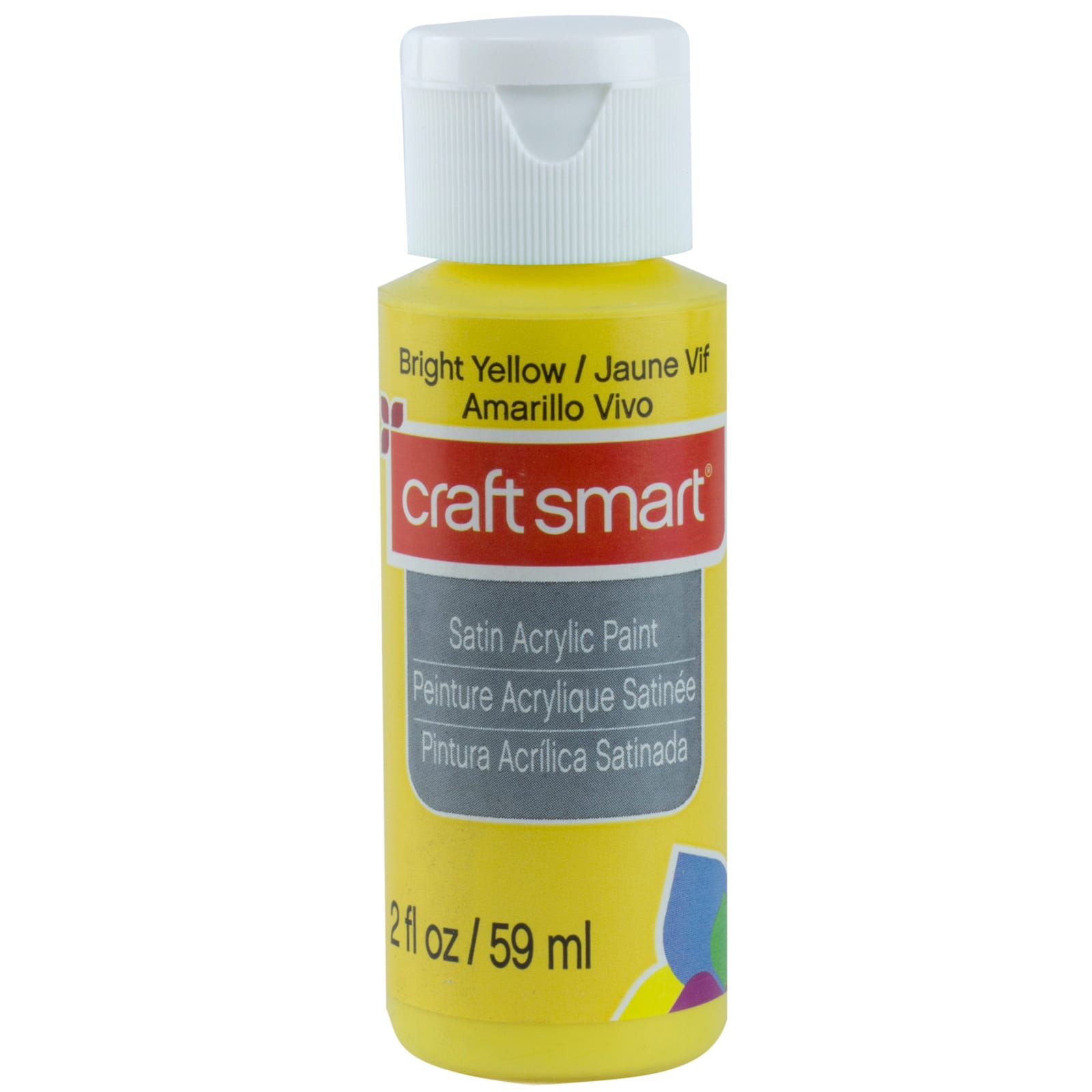  Craft Smart Acrylic Paint 2 Fl.oz. 1 Bottle Black : Arts,  Crafts & Sewing