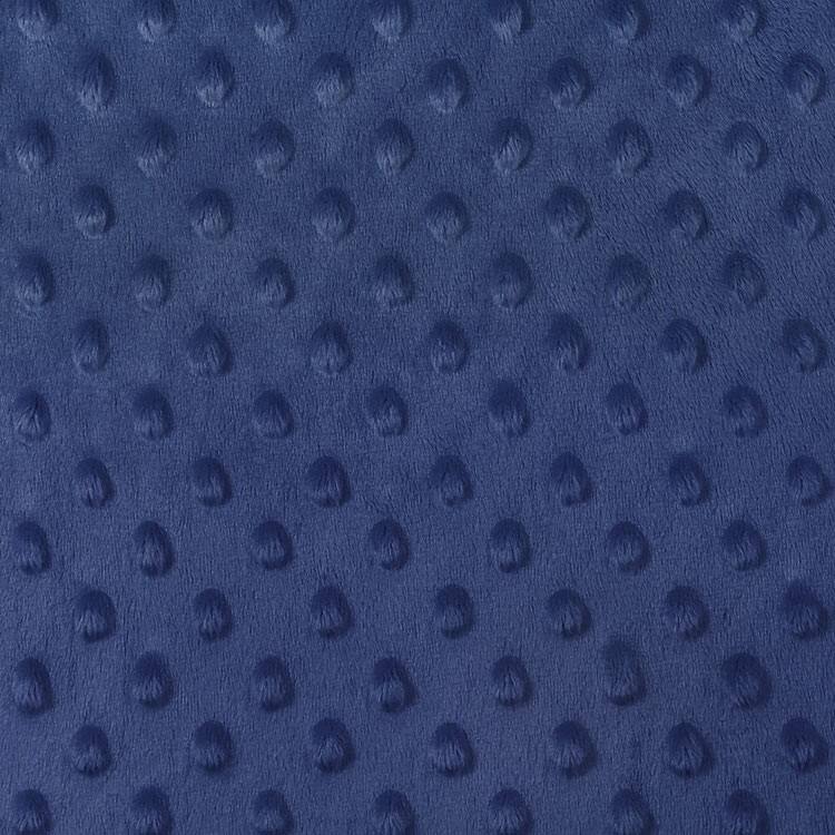 Navy Blue Minky Dot