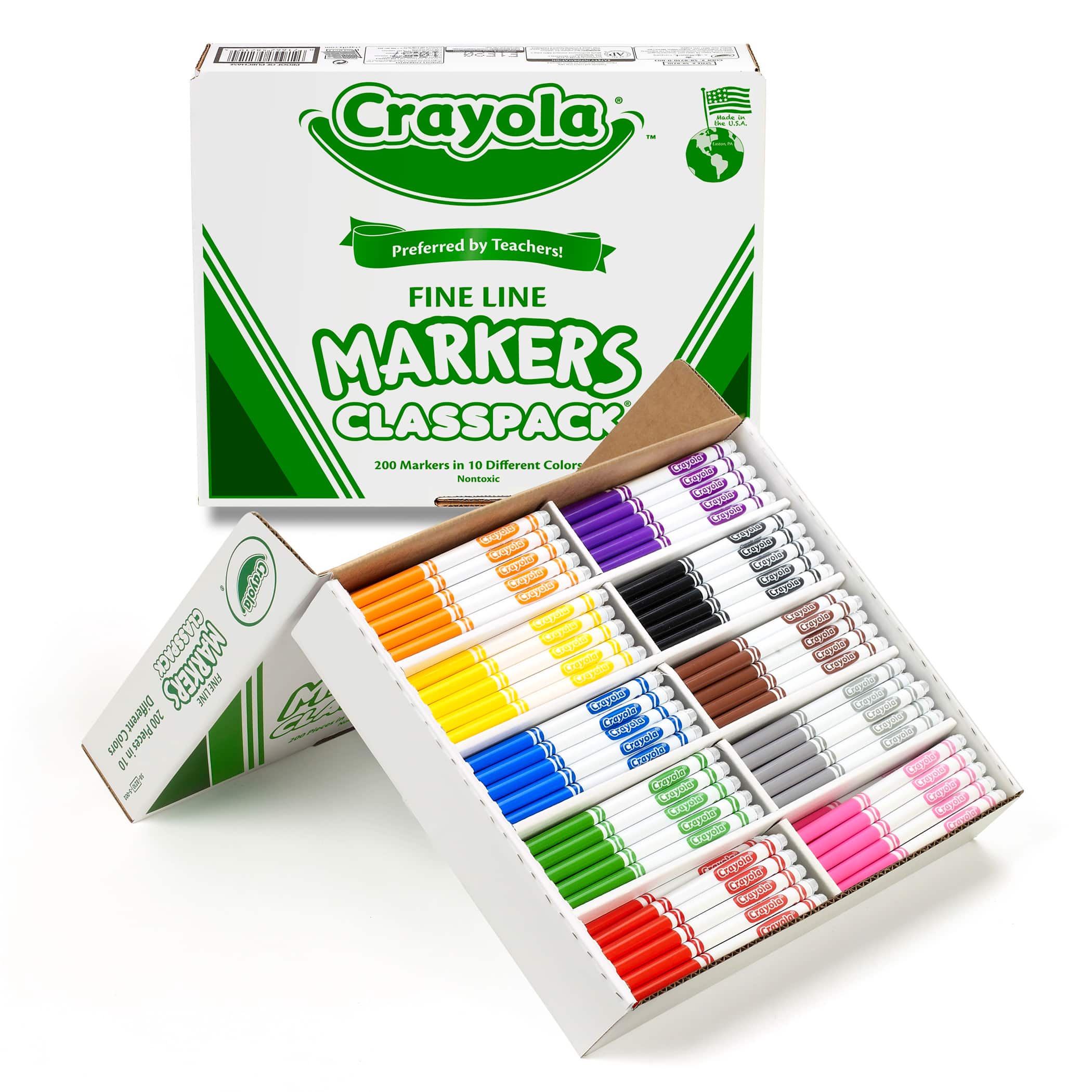 Crayola® Classpack® Fine Line Markers, Pack of 200