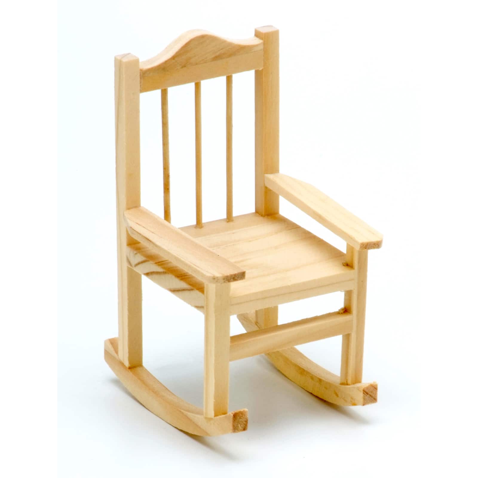 Unfinished Wood Miniature Rocking Chair
