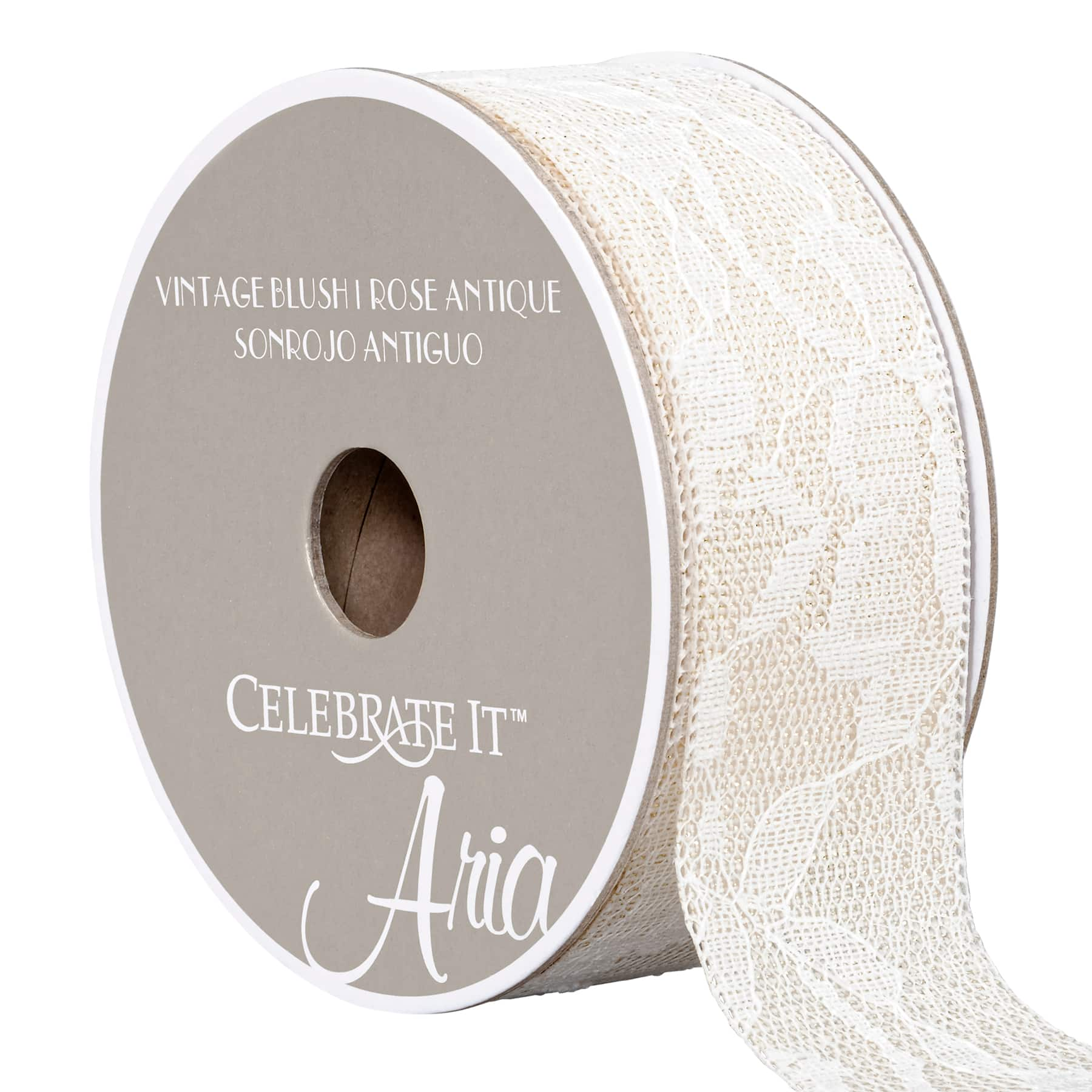 satin and lace ribbon