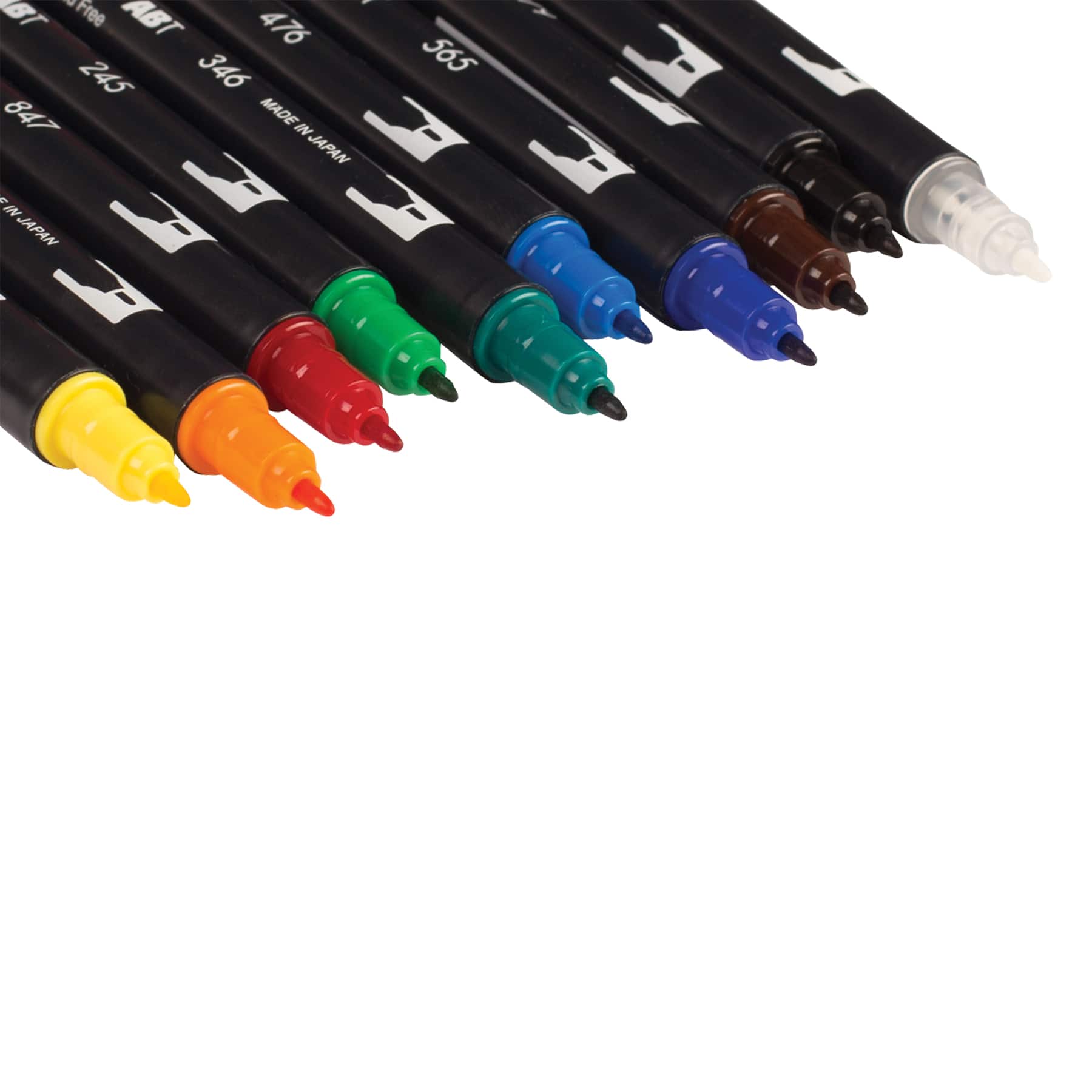 6 Packs: 10 ct. (60 total) Tombow Primary Palette Dual Brush Pen Set