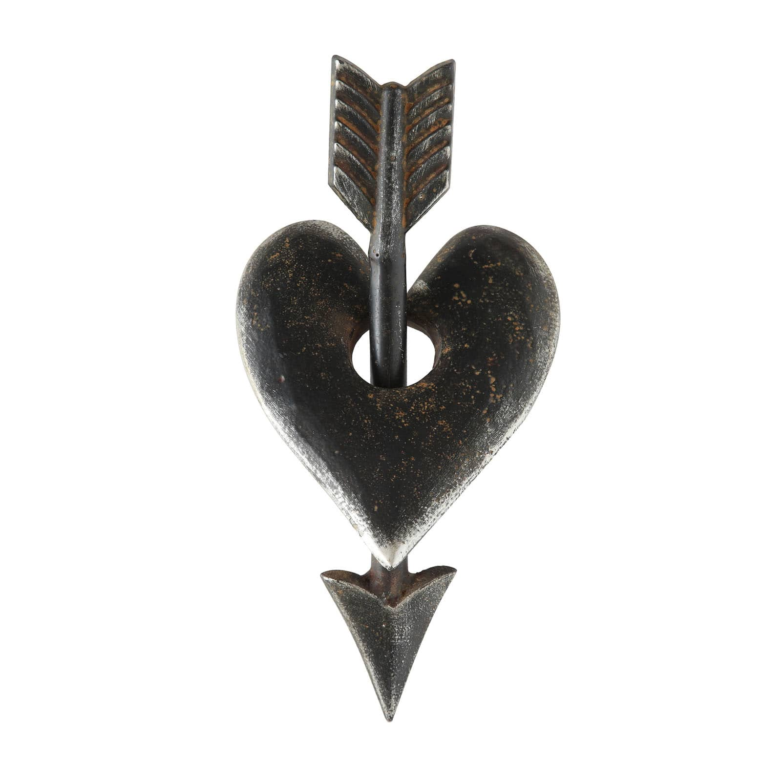 Cast Iron Heart &#x26; Arrow Accent