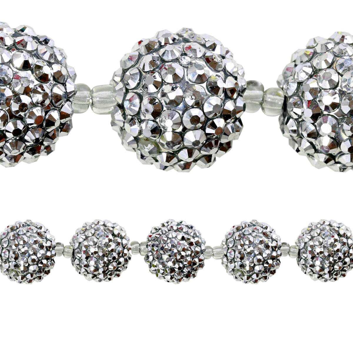 acrylic faceted beads
