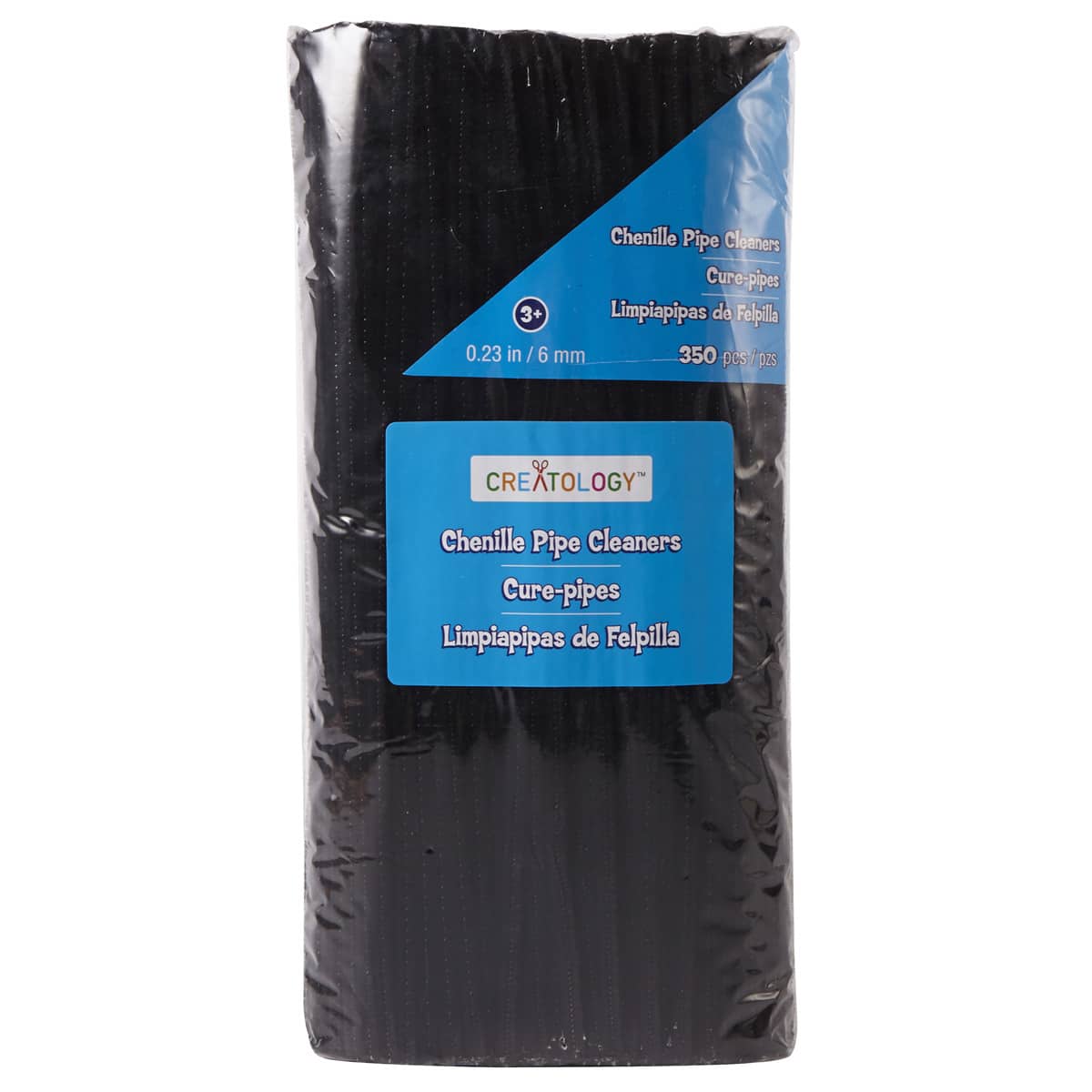 12 Packs: 350 ct. (4,200 total) Black Chenille Pipe Cleaners by Creatology™