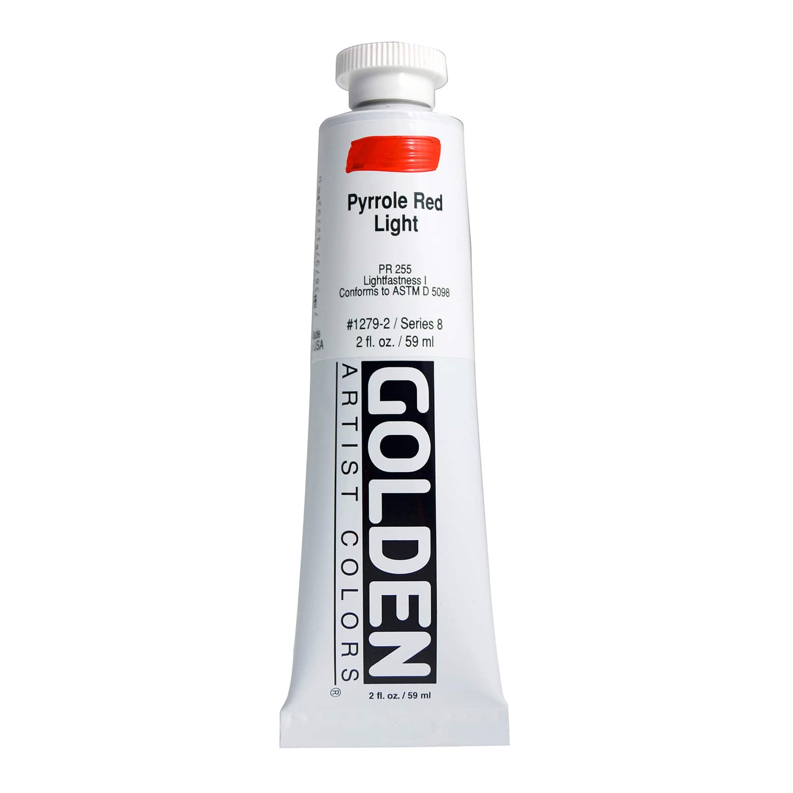 Golden Heavy Body Acrylic Paint, 2 oz in Pyrrole Red Light - D022142S - Art and Craft Paint Purchase the Golden Heavy Body Acrylic Paint, 2oz. sku D022142S