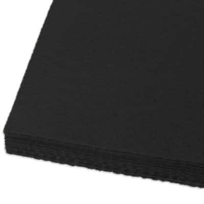  13PCS Black Self Adhesive Felt Fabric Sheets,Soft