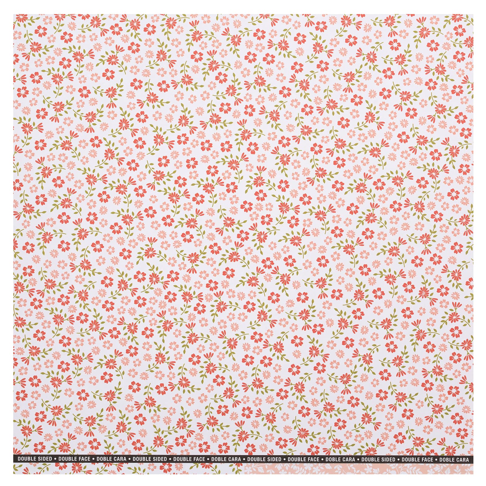 Find the Red Pink Floral Double-Sided Scrapbook Paper By Recollections® at Michaels