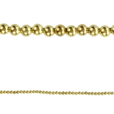 Bead Gallery® Round Gold Tone Beads, 3mm image