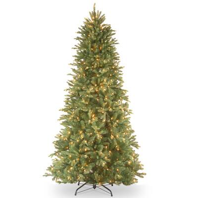 6.5 Ft. Pre-Lit Feel Real® Tiffany Fir Slim Artificial Christmas Tree ...