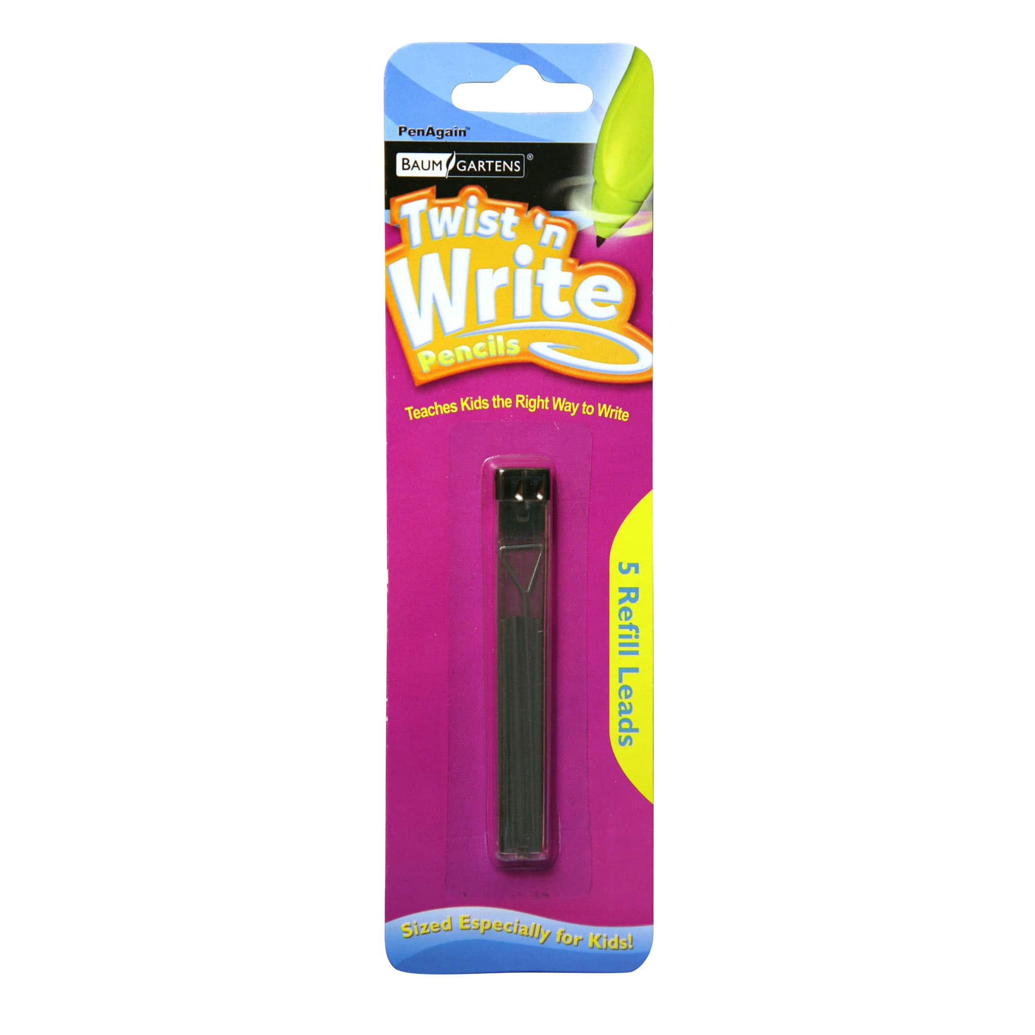 Pencil Penagain Twist 'N Write in Pink Marker Pen for Children Writing Help 