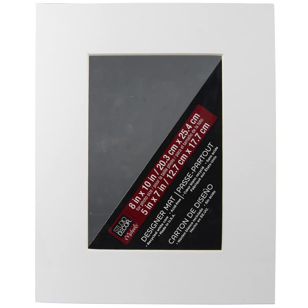 Pack of 10 Black Pre-Cut 8x10 mats for 5x7 Pictures by Verita Vision.  Includes 10 Premium Acid-Free Black Core Bevel Cut 5x7 Matte for 8x10  Frame