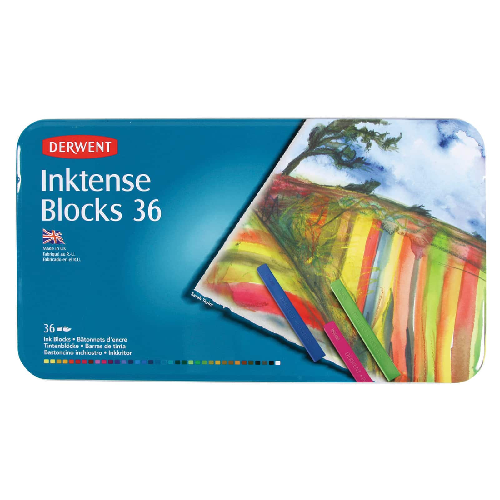 Derwent Inktense Block Tin of 36