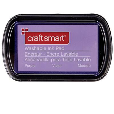 Craft Smart Washable Ink Pad: Black | 2 x 3 Inches