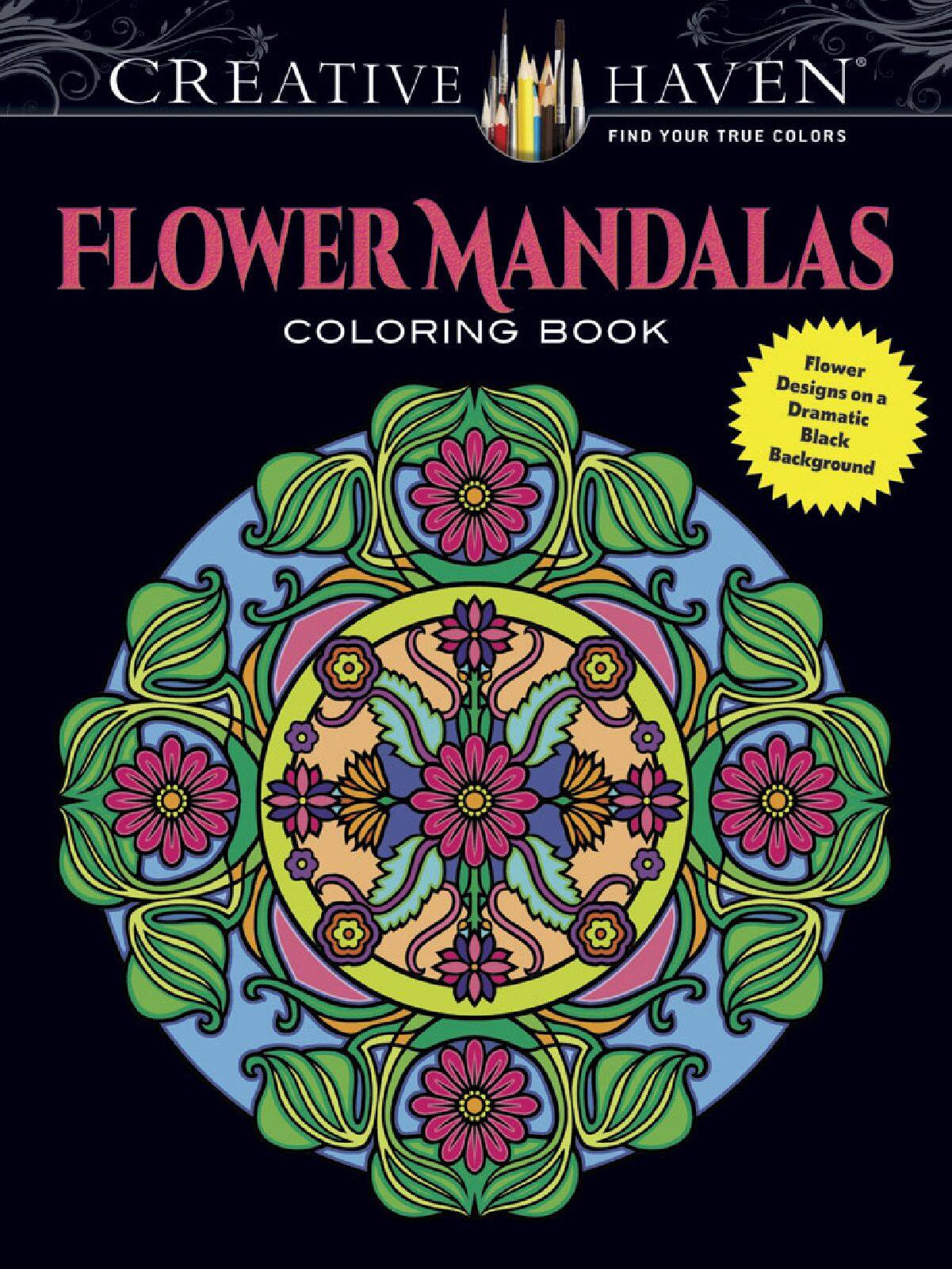 Download Creative Haven Flower Mandalas Coloring Book