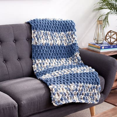 Bernat® Blanket™ Lush Stripes Crochet Blanket | Projects | Michaels