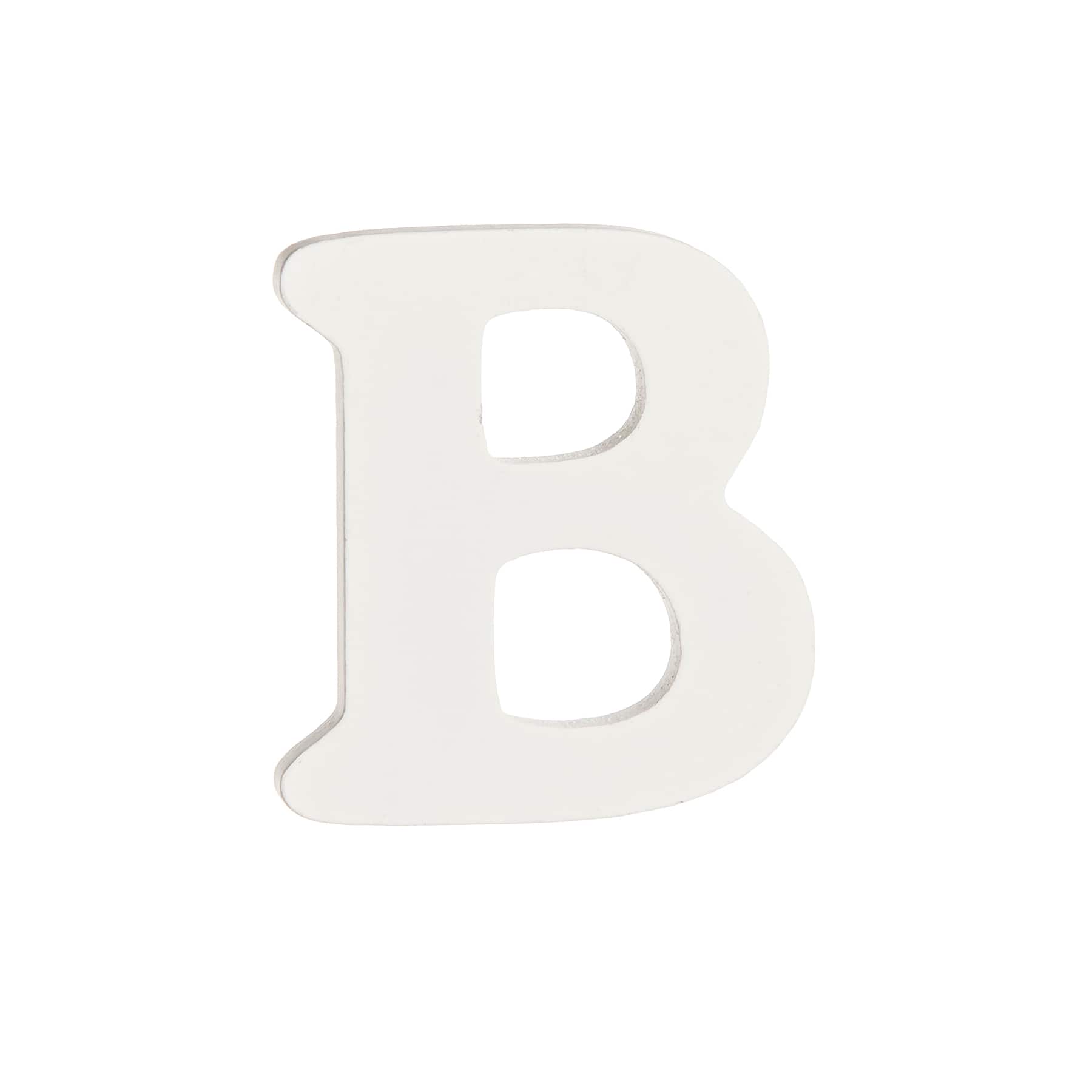 Lettre en bois blanche de 6,3 cm de Make Market