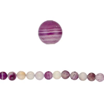 Bead Gallery® Agate Round Beads, Amethyst image